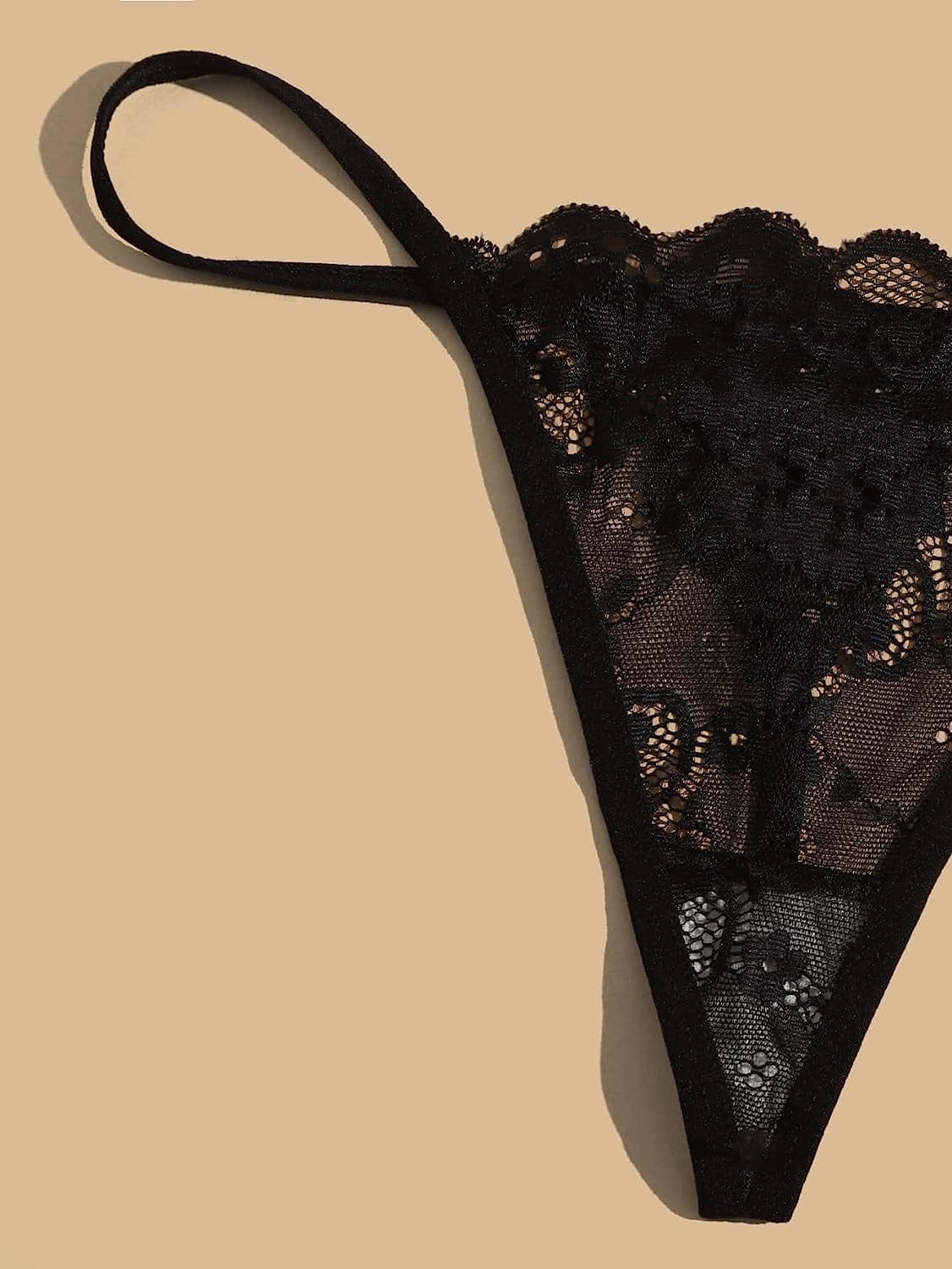 SOLY HUX Women'S Sexy 3 Piece G-String Lace Thongs V Cheeky Underwear Panties