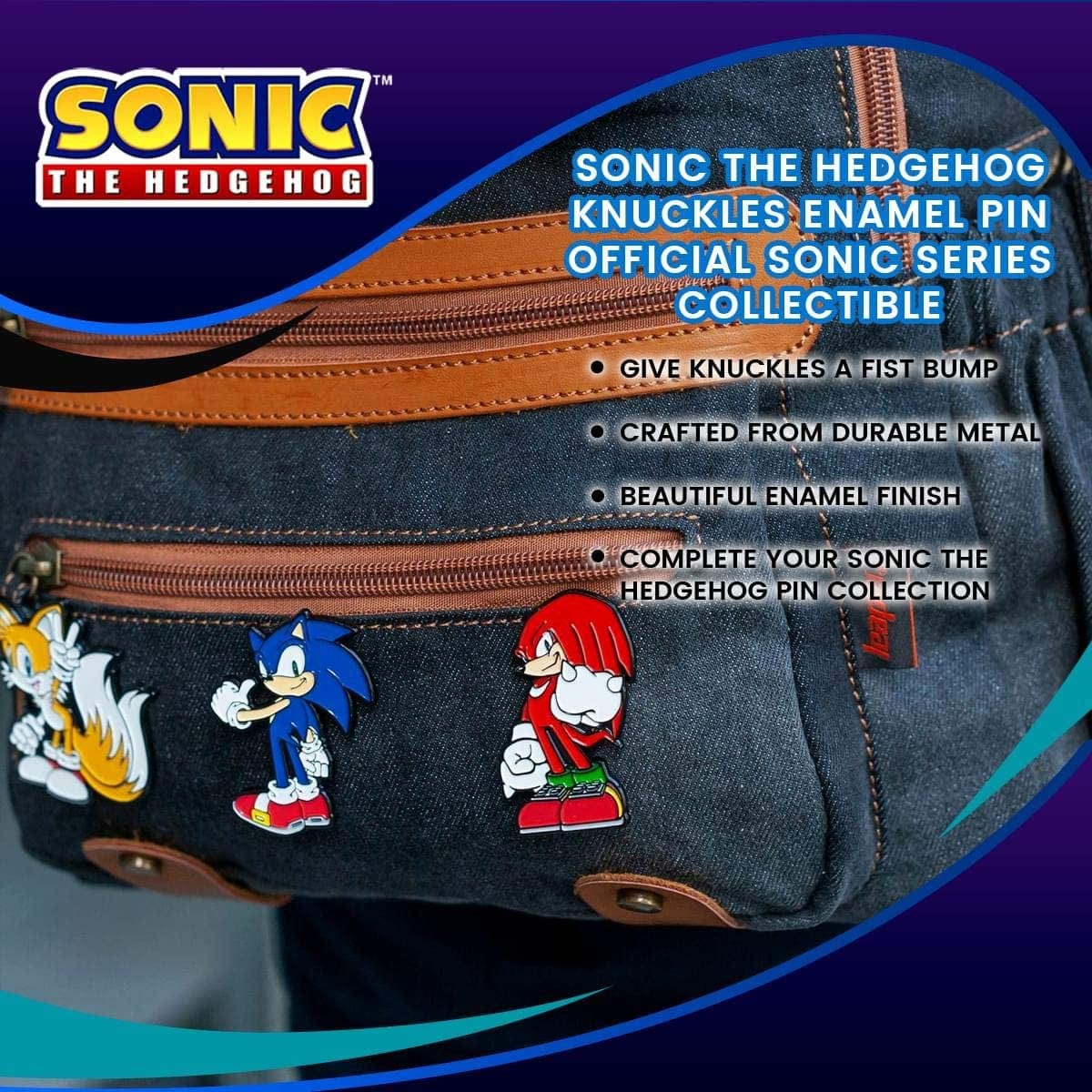 Sonic the Hedgehog Knuckles Pin | Official Sonic & Knuckles Series Collectible Enamel Pin | Small Decorative Lapel Pin