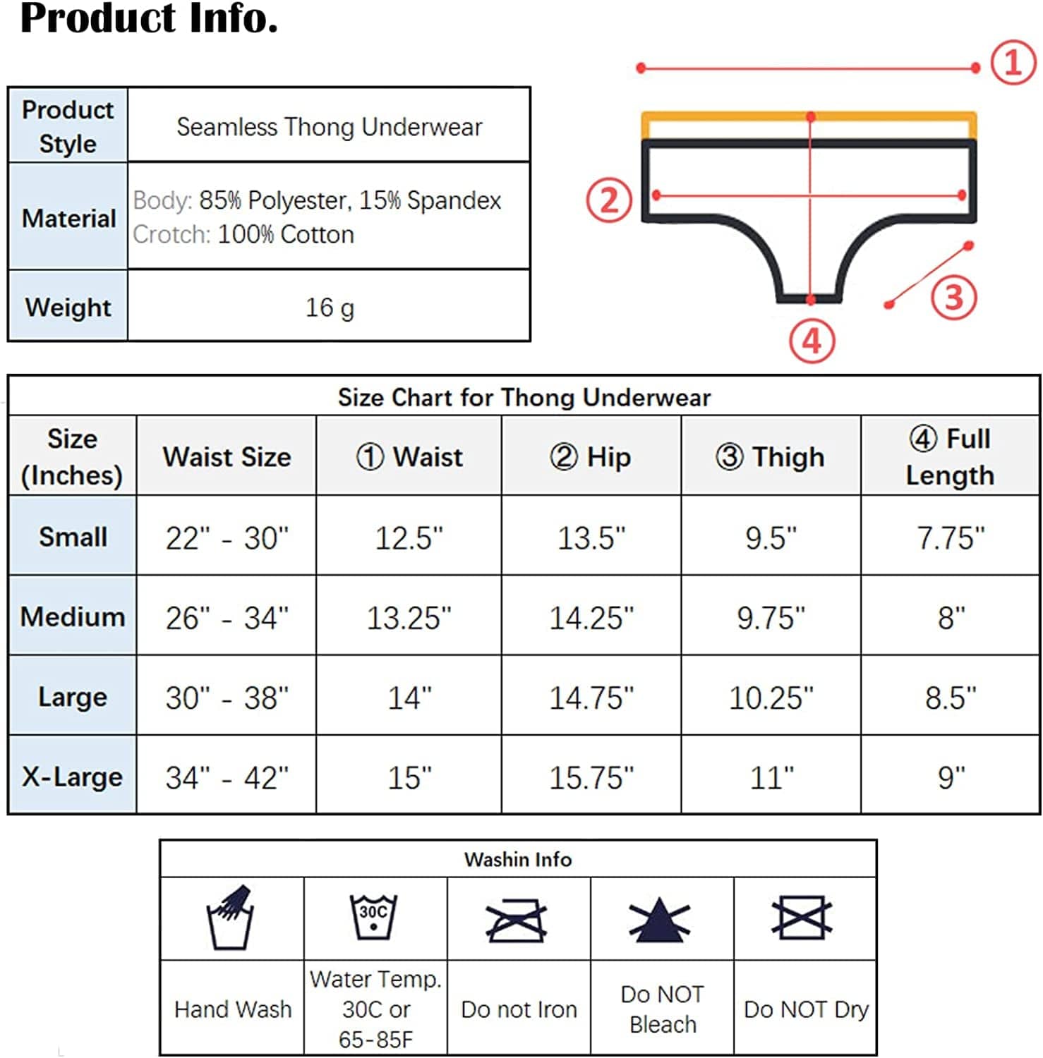 SONTOP BASIC Women'S Underwear Seamless Thong T Back Panty Cotton Breathable Thongs Panties for Women 3-6 Pack