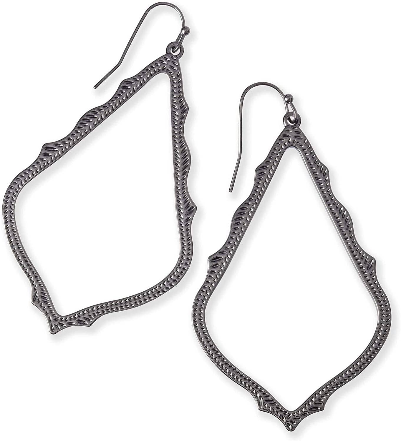 Sophee Drop Earrings for Women GUNMETAL - GUNMETAL METAL