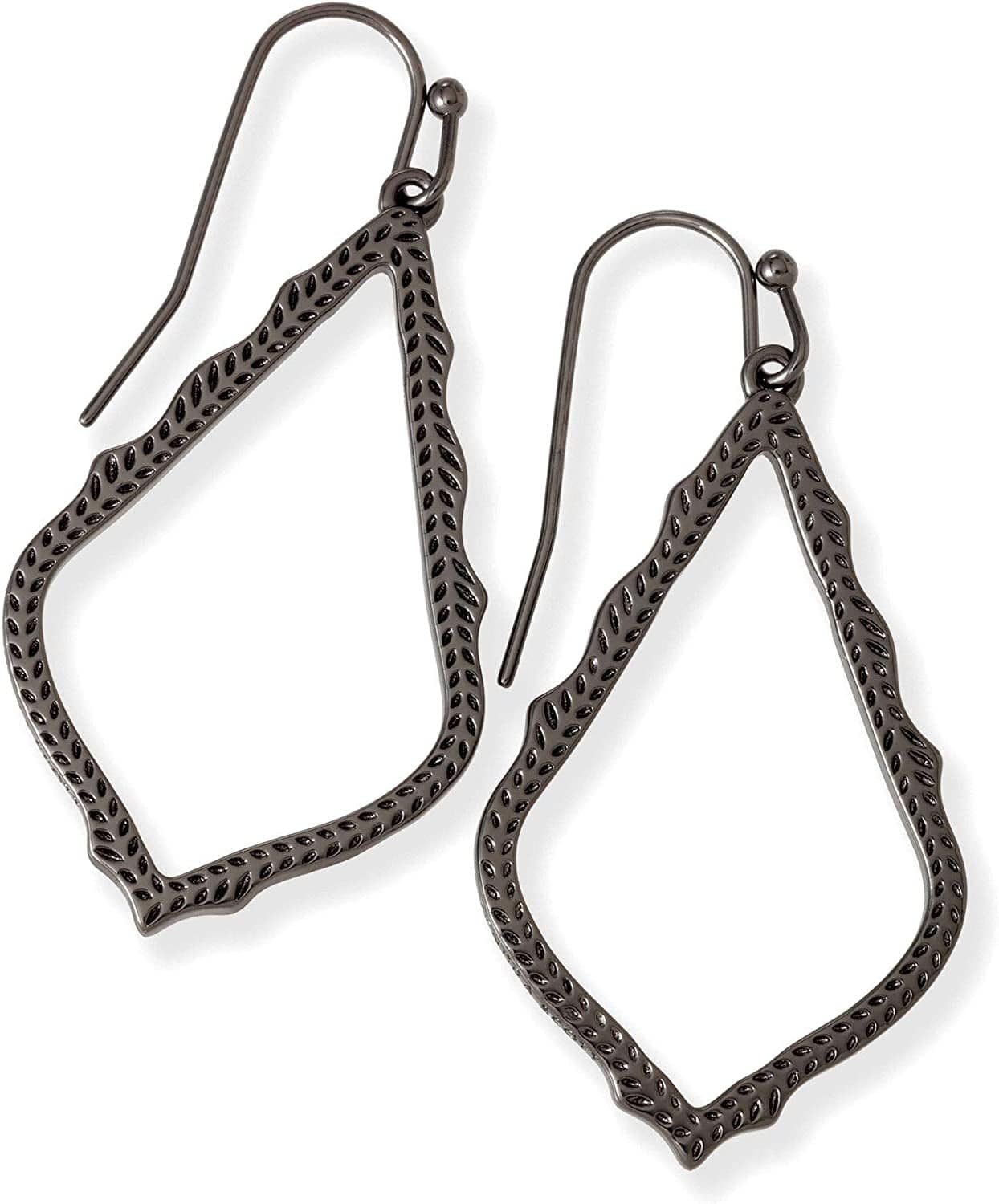 Sophia Drop Earrings for Women GUNMETAL - GUNMETAL METAL