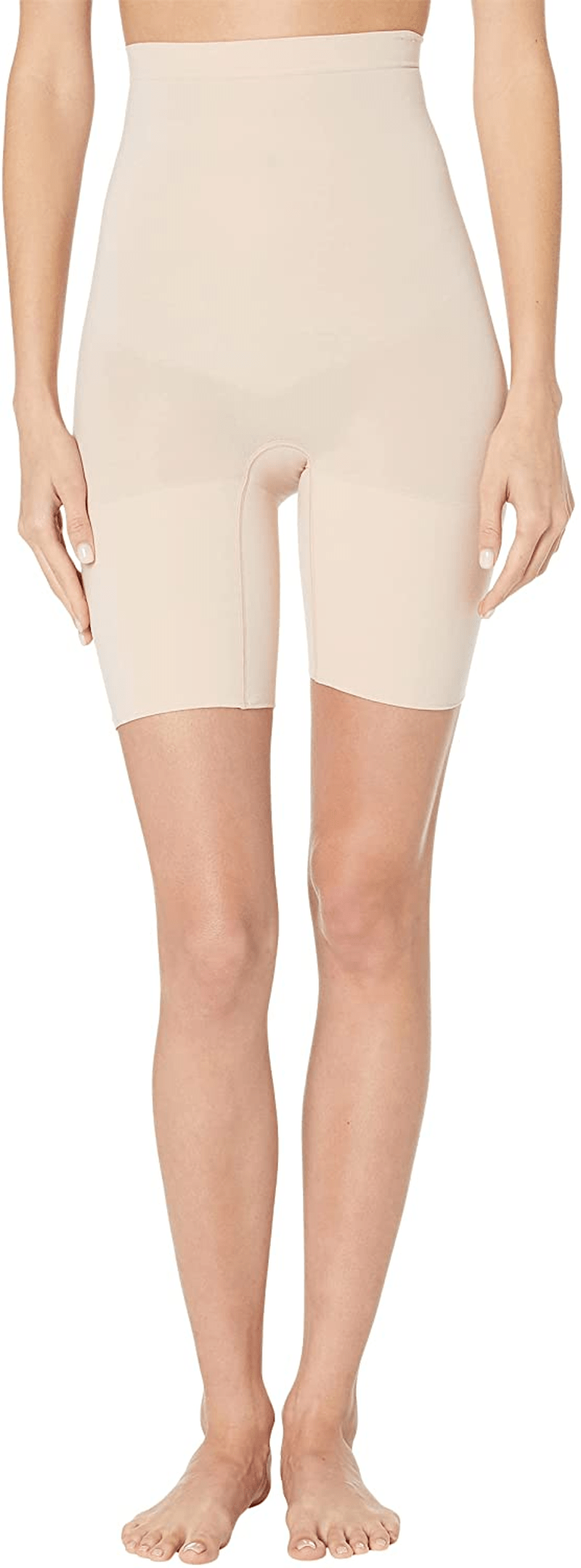 SPANX Shapewear for Women Tummy Control High-Waisted Power Short (Regular and plus Size) Apparel & Accessories > Clothing > Underwear & Socks > Shapewear SPANX Soft Nude 1X Plus