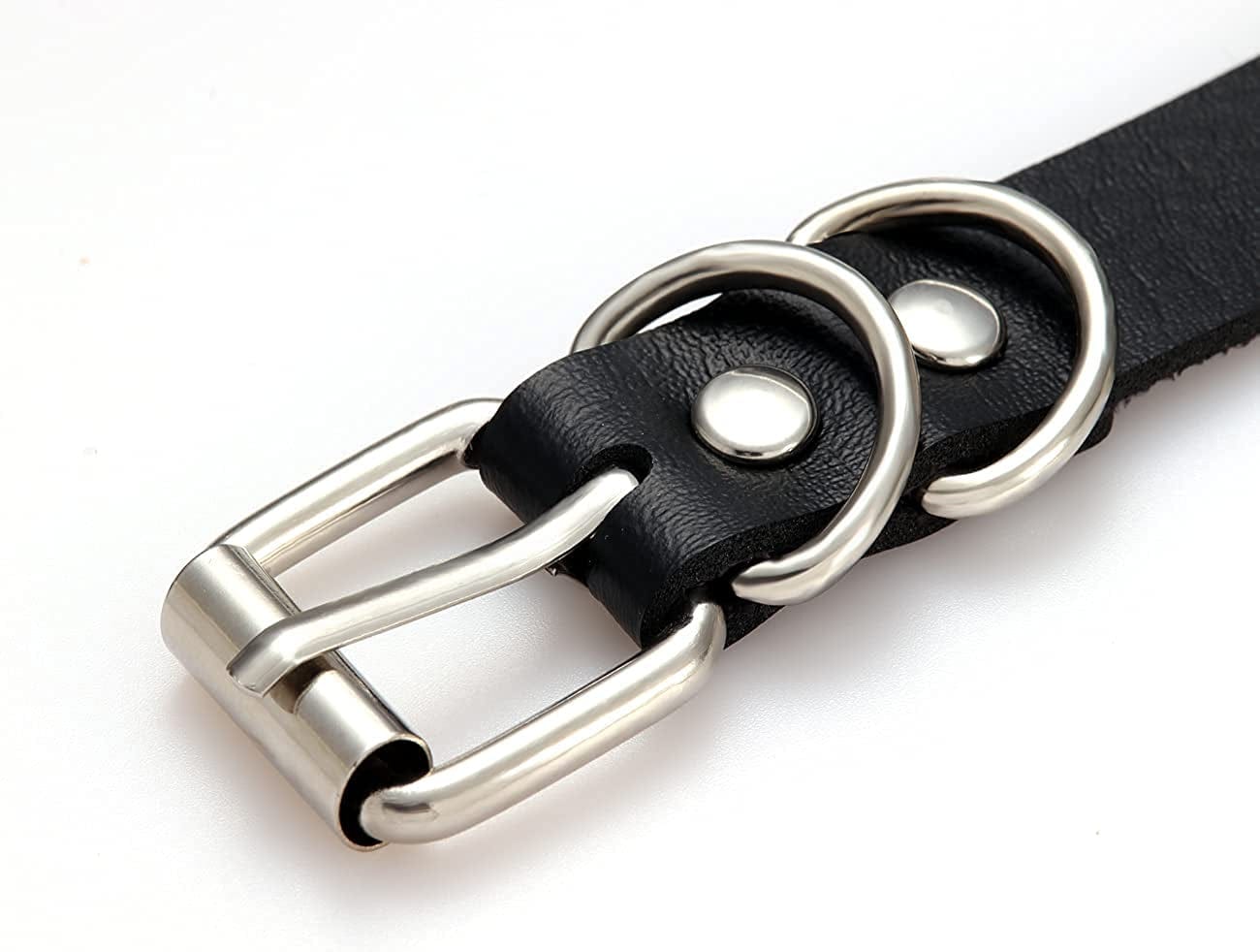 Spiked Choker Goth Necklaces Cat Black Chokers Necklaces for Women Girls Leather Choker for Men Heart Choker Collar Adjustable Punk Jewelry Gifts Cat A