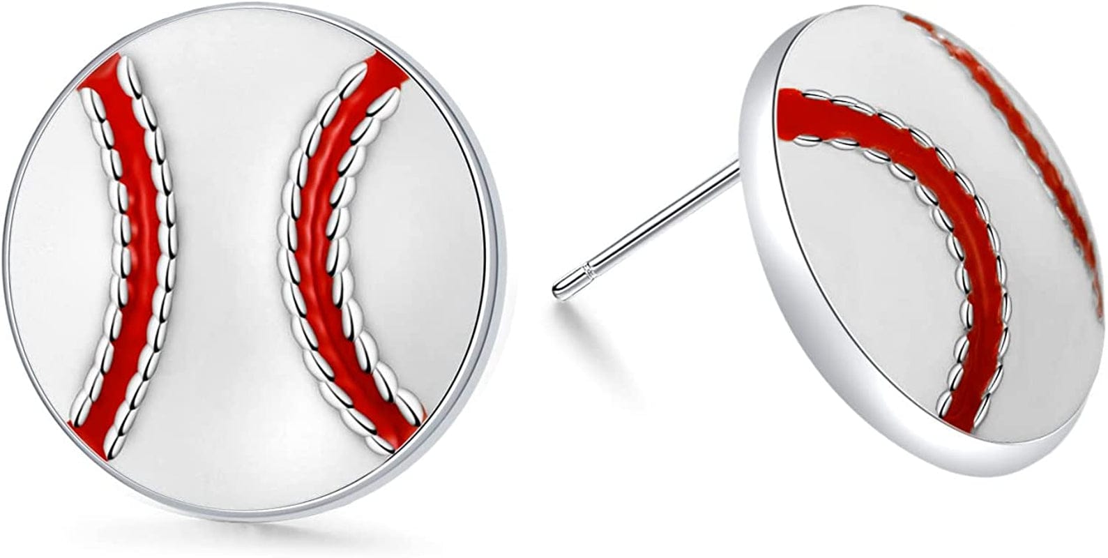 Sport Ball Dangle Earrings, Football Earrings, Basketball Earrings Soccer Volleyball Baseball Earrings for Women Fan Gift Baseball Stud