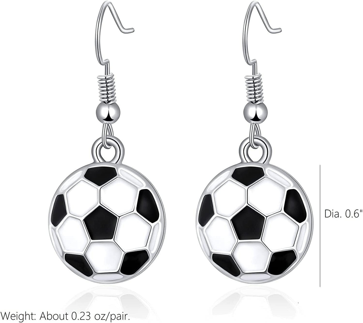 Sport Ball Dangle Earrings, Football Earrings, Basketball Earrings Soccer Volleyball Baseball Earrings for Women Fan Gift
