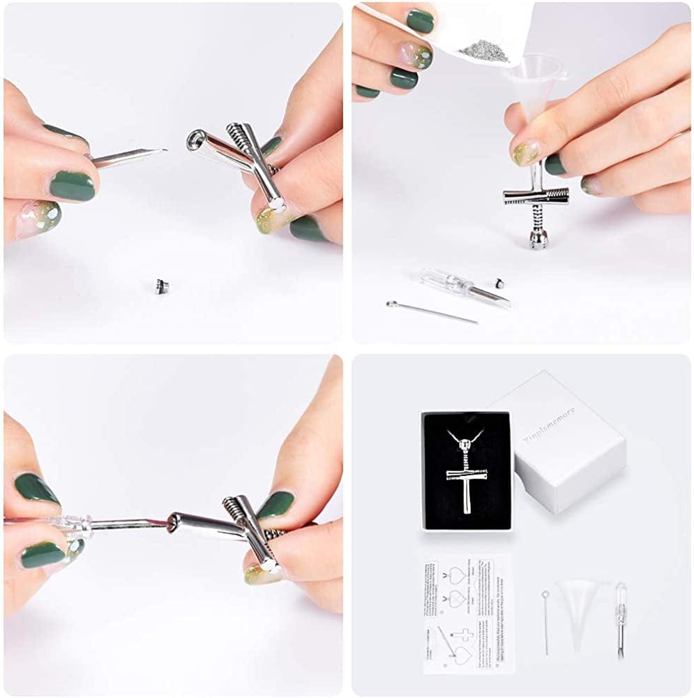 Sport Cross Cremation Jewelry Stainless Steel Baseball Bat Cross Unisex Pendant Memorial Urn Necklace for Men/Women,Urn Locket Ashes Holder Cremation Keepsake