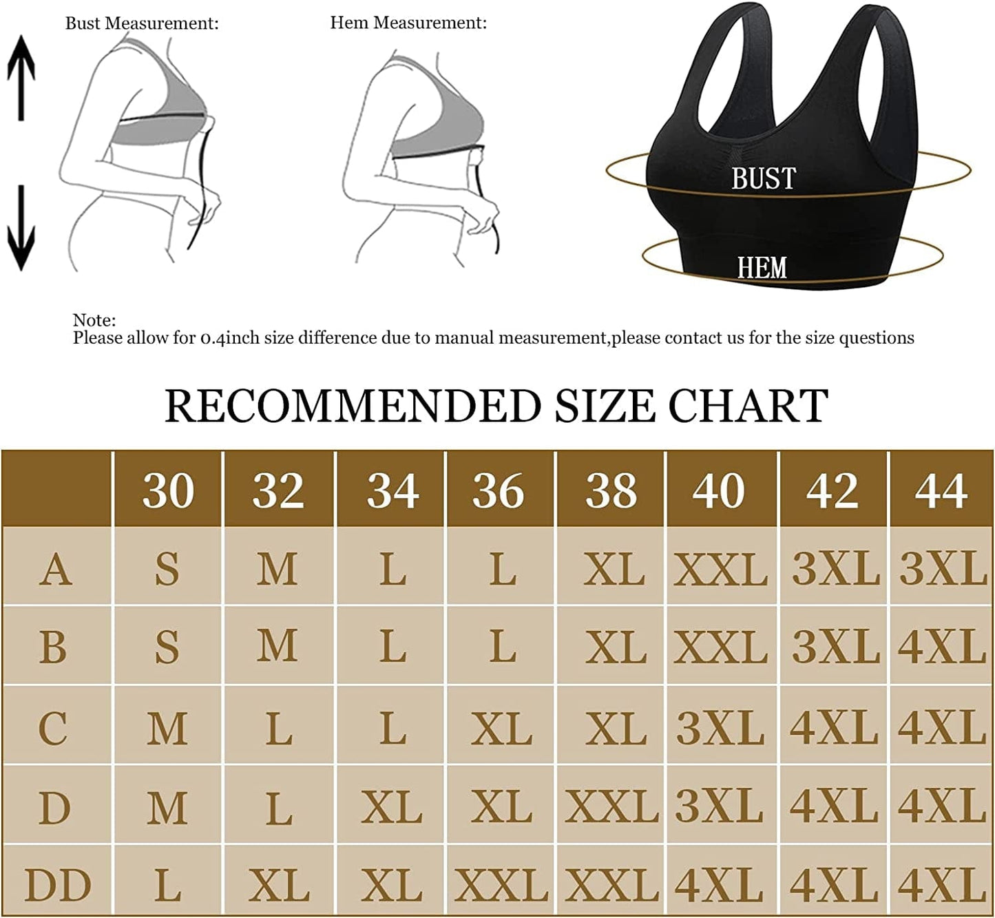 Sports Bras, Comfort Bras for Women, Seamless, Underwireless, Sleep Yoga Bras with Removable Pads