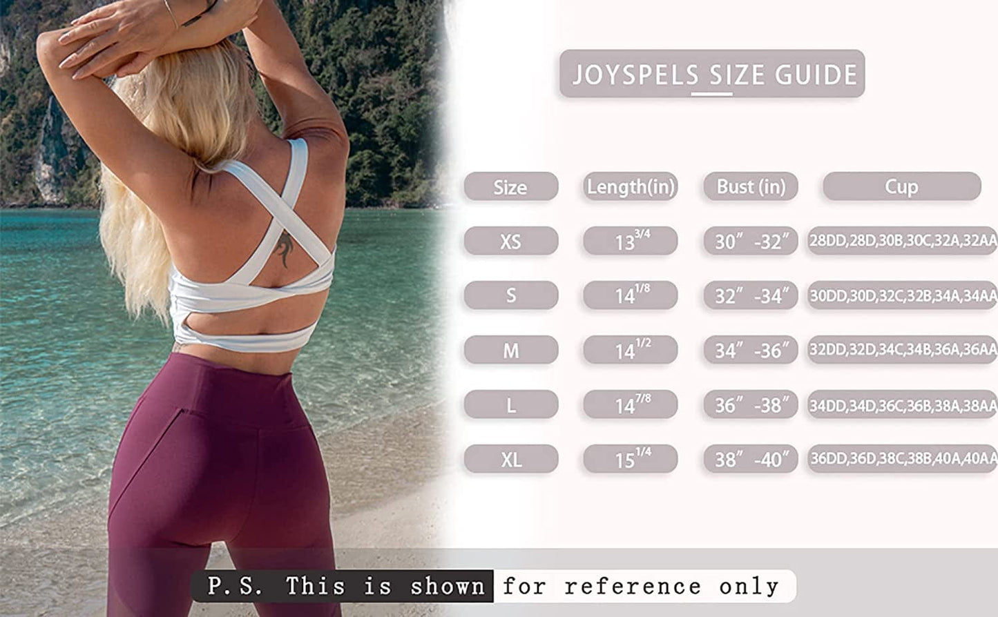 Sports Bras for Women Criss-Cross Back Padded Workout Tank Tops Medium Support Crop Tops for Women