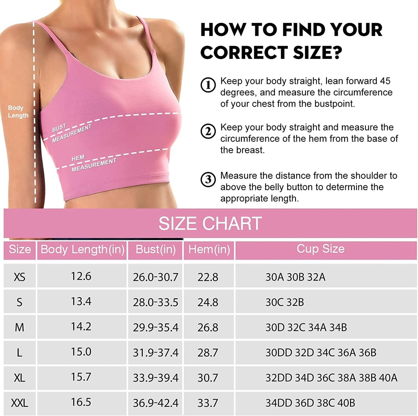 Sports Bras for Women Quick-Dry Padded Wirefree Workout Crop Cute Tank Tops Camisole Yoga Fitness Running Gym