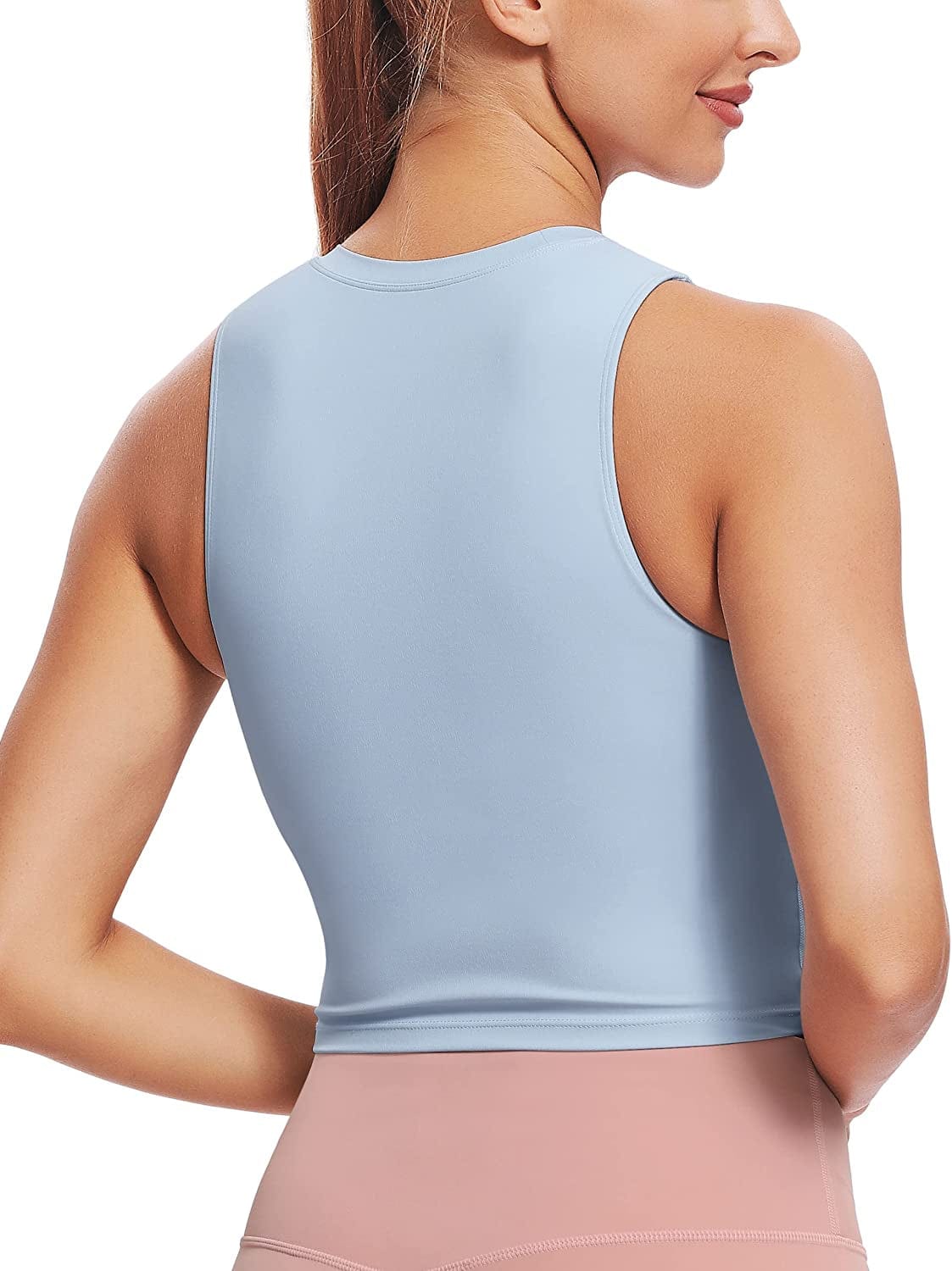 Sports Bras for Women Removable Padded Yoga Tank Tops Sleeveless Fitness Workout Running Crop Tops