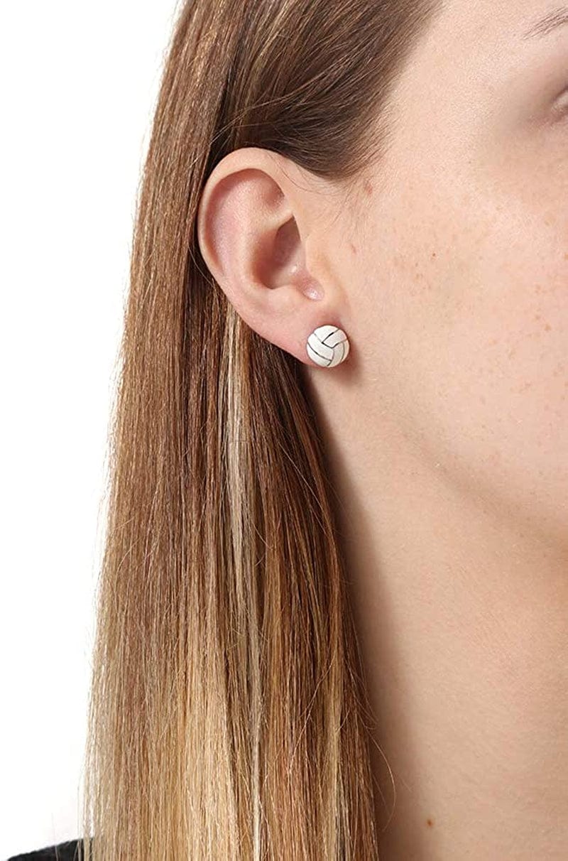 Sports Stud Soccer, Volleyball, Softball, Tennis Basketball, Baseball, Football Earrings Jewelry Girls Women Mom Player Fan Gift