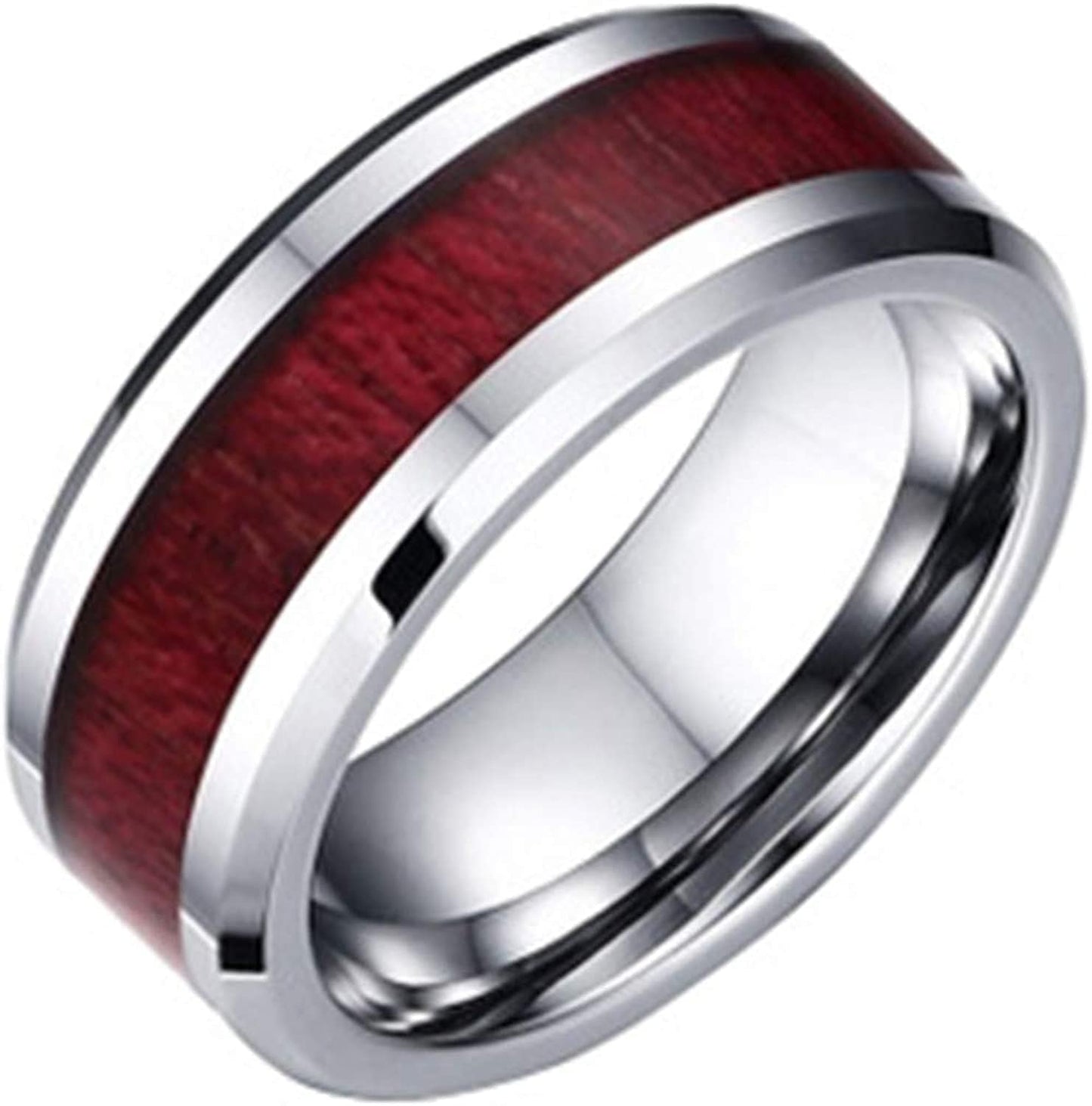 Stainless Steel Anxiety Ring for Women Men Size 6 13 Width 8MM 6 Color Exquisite Ring Black Sand Blasted Finished Silver Rings Sets C-couple Ring-men / 10