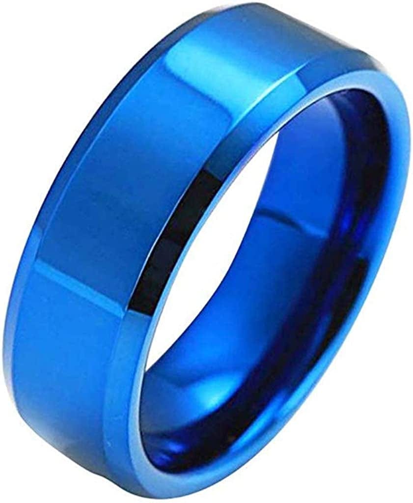 Stainless Steel Anxiety Ring for Women Men Size 6 13 Width 8MM 6 Color Exquisite Ring Black Sand Blasted Finished Silver Rings Sets Silver,Black / 12