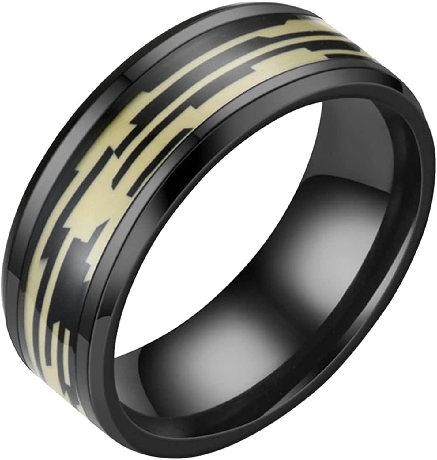 Stainless Steel Anxiety Ring for Women Men Size 6 13 Width 8MM 6 Color Exquisite Ring Black Sand Blasted Finished Silver Rings Sets Stainless Steel,Yellow,Silver / 13