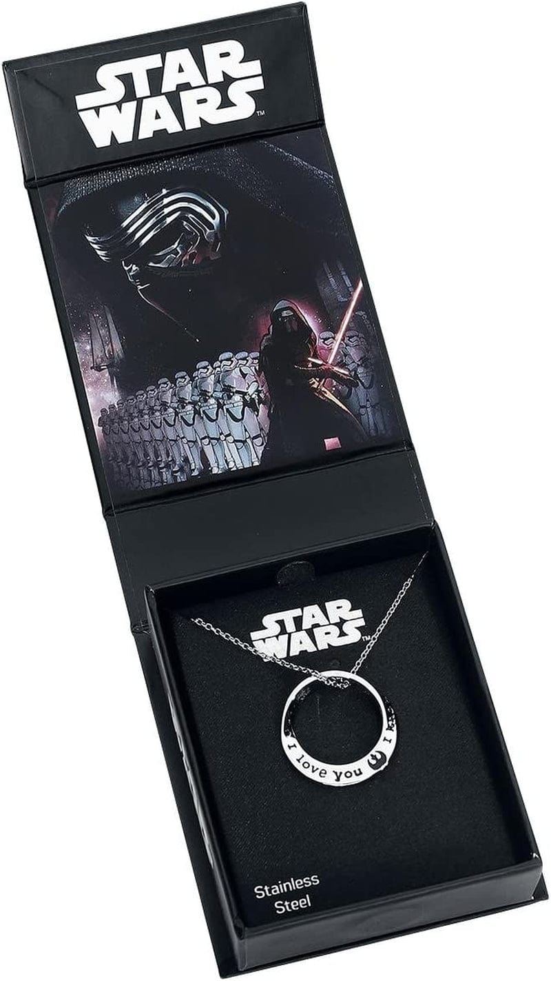 Star Wars Stainless Steel I Love You I Know Mobius Necklace.