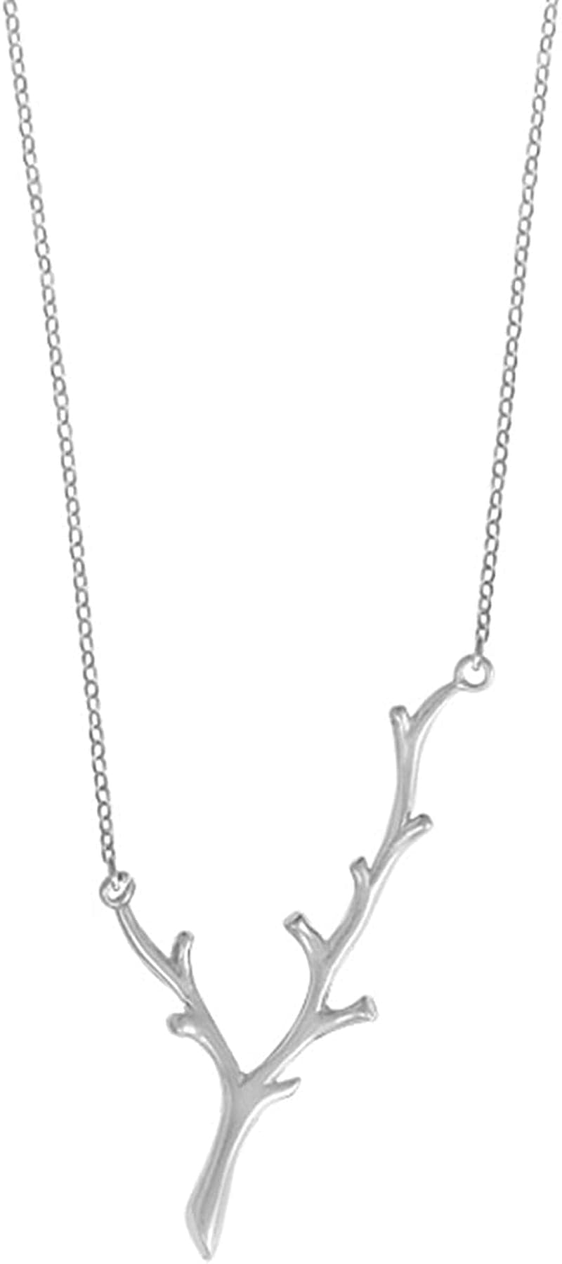 Sterling Silver Branch Necklace, 18 Inches