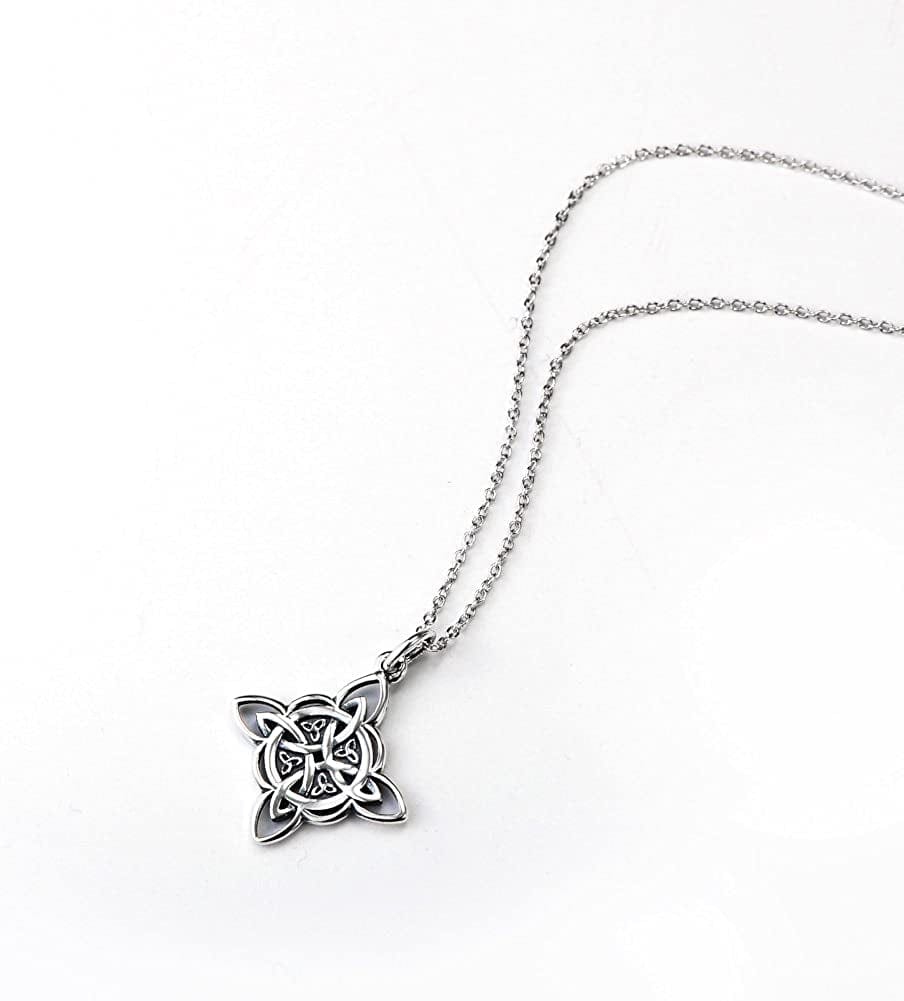 Sterling Silver Irish Celtic Knot Triquetra Trinity Vintage Viking Jewelry for Women Men