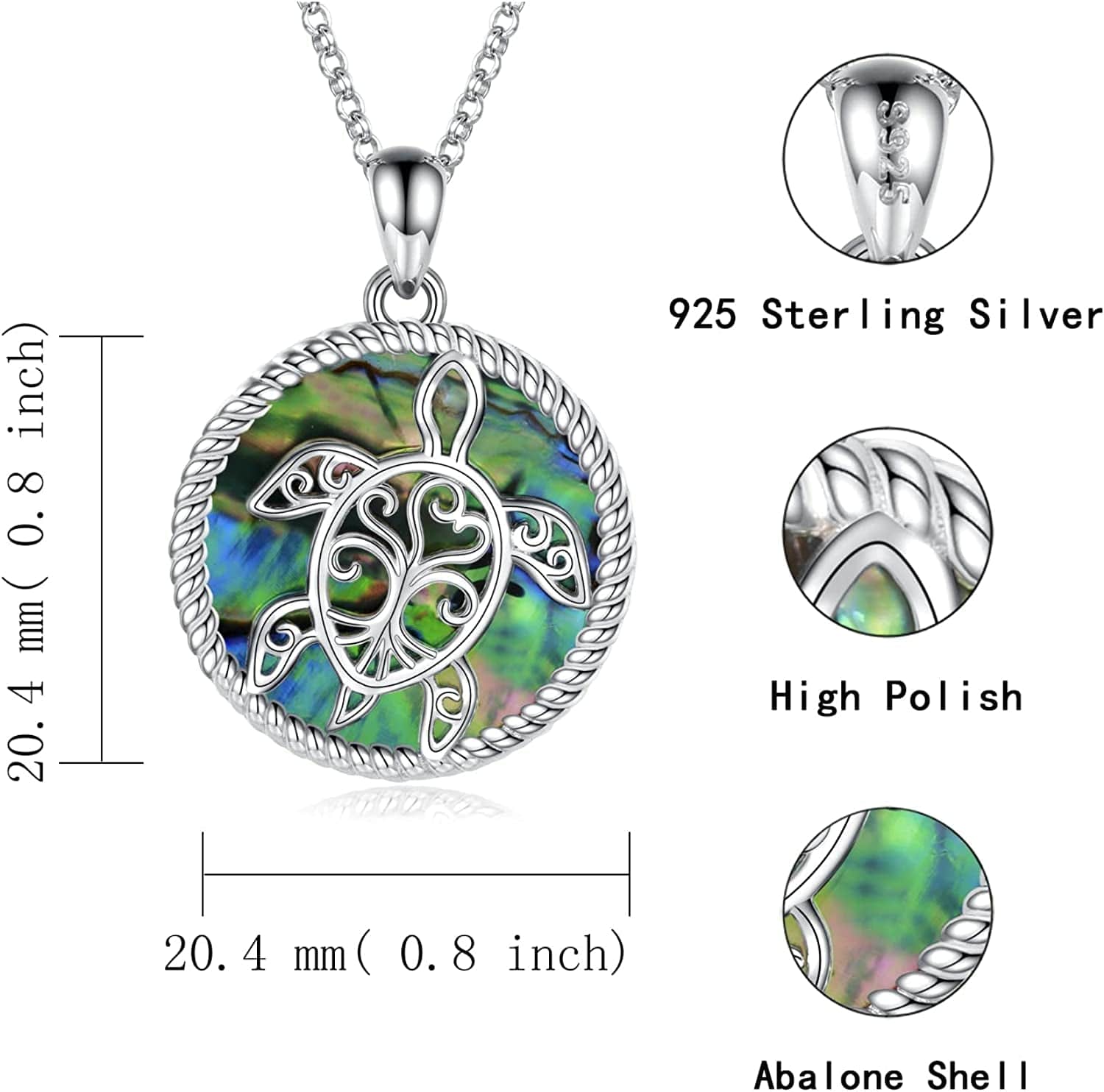 Sterling Silver Sea Turtle Necklace Tree of Life Tortoise Pendant Holiday Beachy Mothers Day Jewelry Gift for Ladies Women Mom Ocean Lover