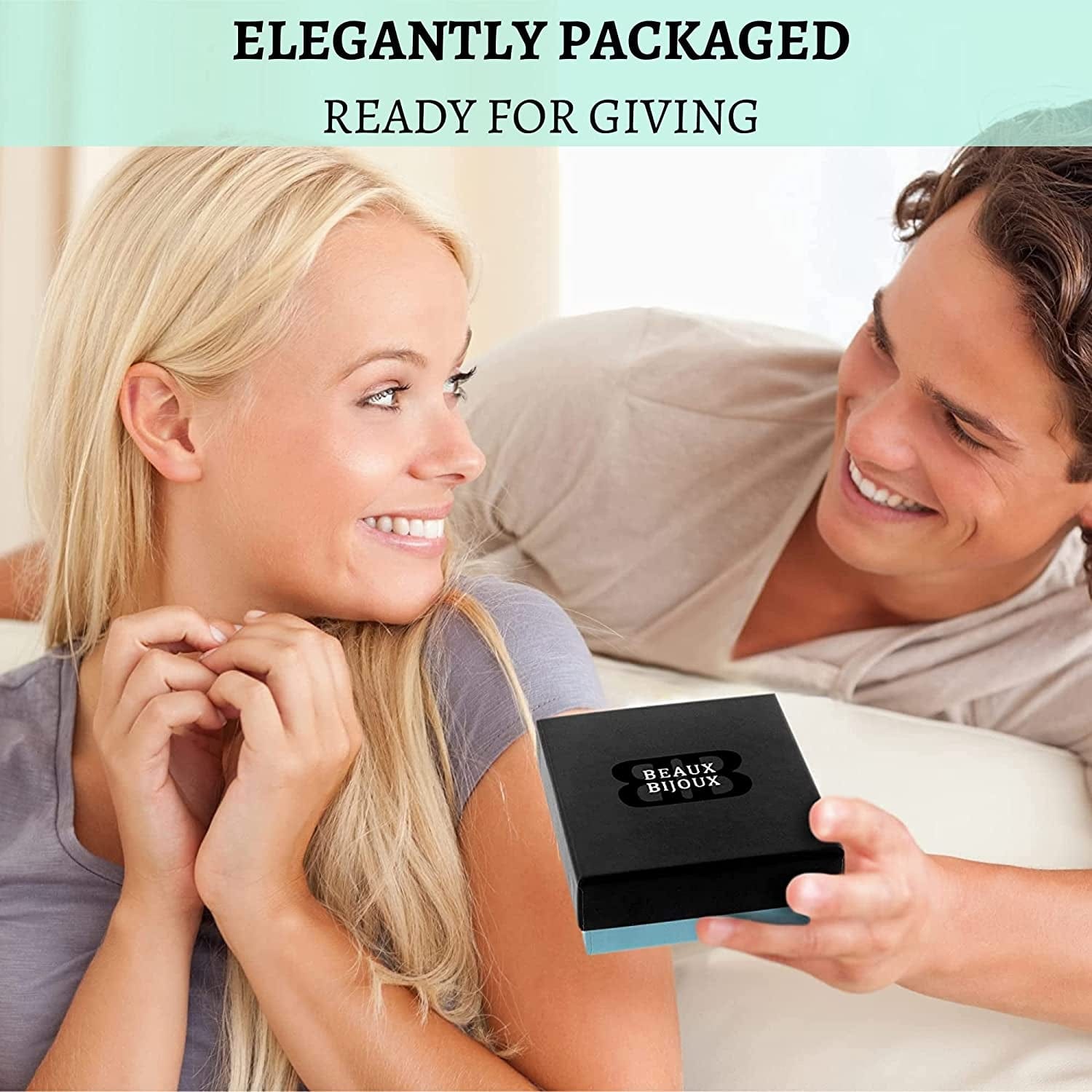 Sterling Silver Simulated Opal Palm Tree Necklace for Women | CZ Diamond and Created Blue Opal Pendant Necklace with 18 Inch Silver Chain