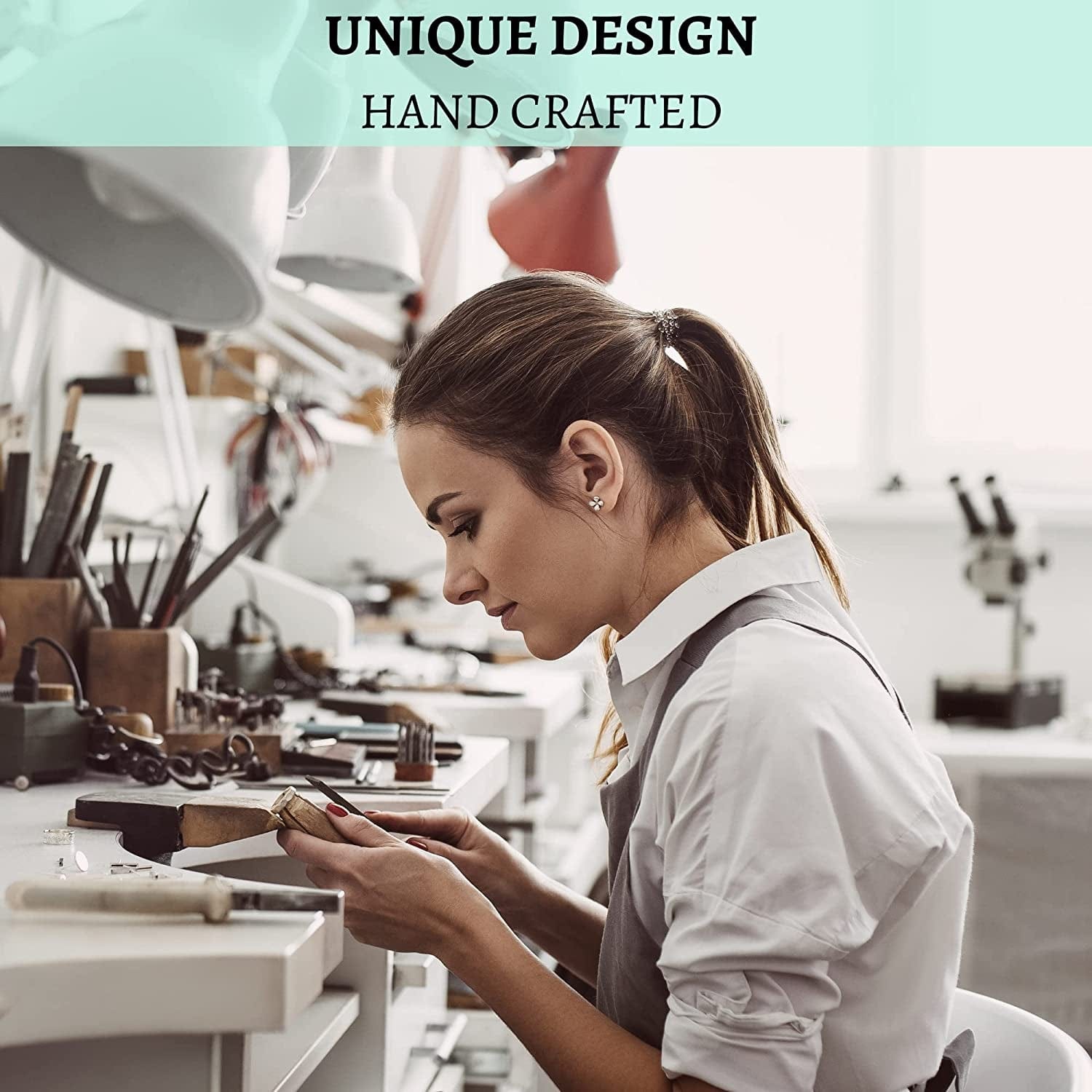 Sterling Silver Simulated Opal Palm Tree Necklace for Women | CZ Diamond and Created Blue Opal Pendant Necklace with 18 Inch Silver Chain