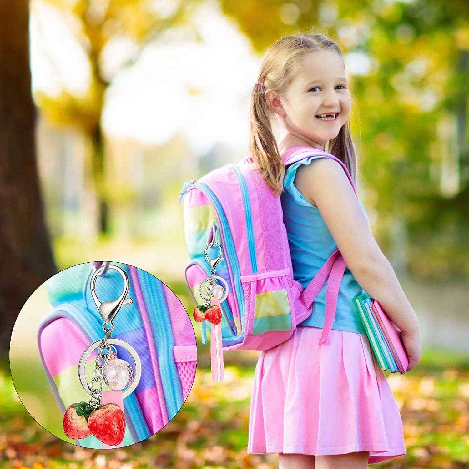 Strawberry Pendant Charms Fruit Charms Strawberry Earring Resin Charms 3D Strawberry Hanging Pendant Ornament for Earring Bracelet Necklace DIY Jewelry Making Accessories