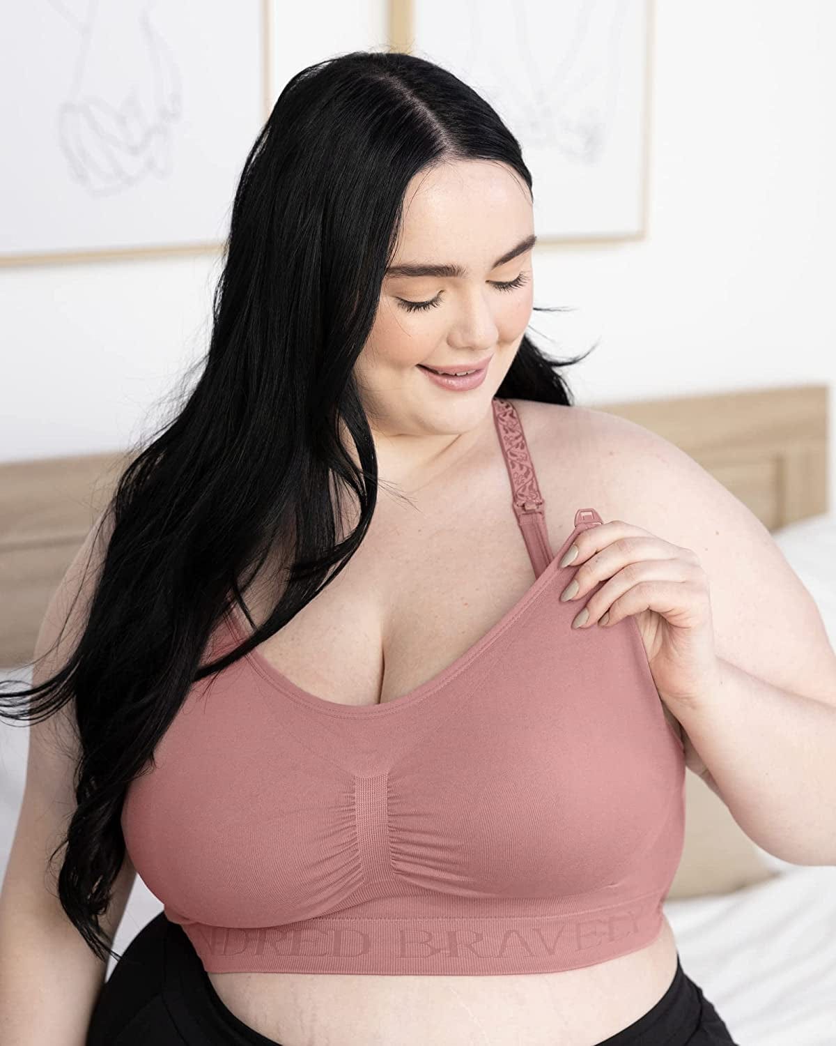 Sublime Lace Back Seamless Nursing Bra | Wireless Racerback Maternity Bra