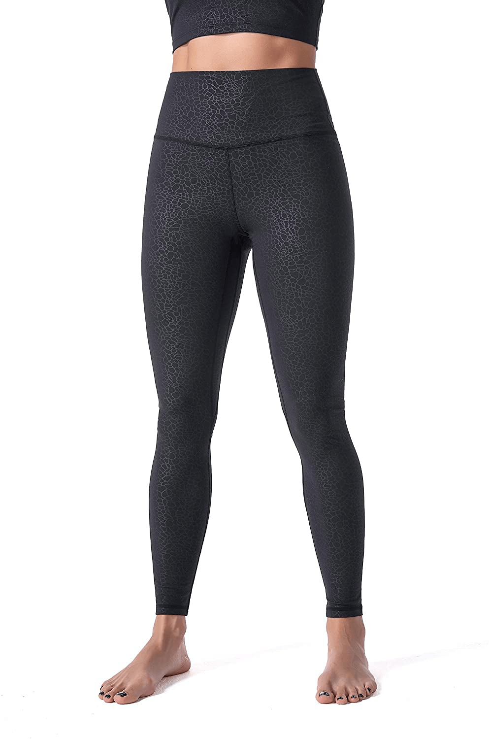 Sunzel Workout Leggings for Women, Squat Proof High Waisted Yoga Pants 4 Way Stretch, Buttery Soft Apparel & Accessories > Clothing > Activewear Sunzel Black- Stone Small