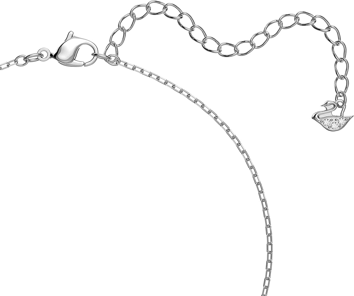 Swarovski Angelic Bracelet and Necklace Jewelry Collection, Rhodium Tone Finish, Clear Crystals