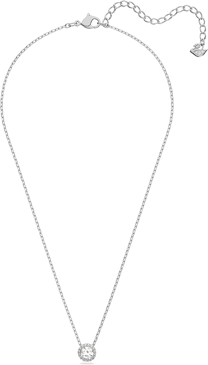 Swarovski Angelic Bracelet and Necklace Jewelry Collection, Rhodium Tone Finish, Clear Crystals