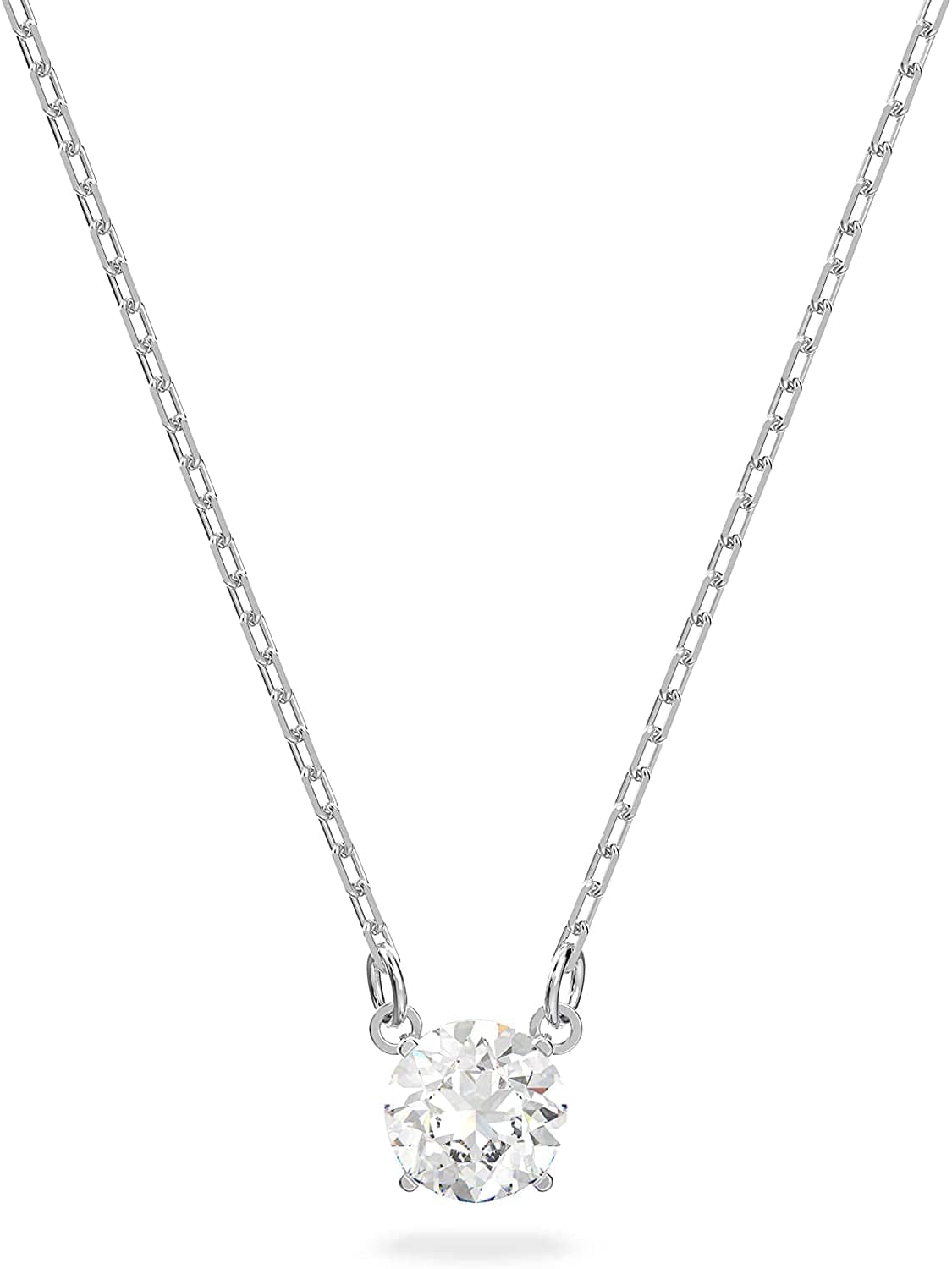 Swarovski Attract Crystal Jewelry Collection, Rhodium Tone Finish Pendant Necklace
