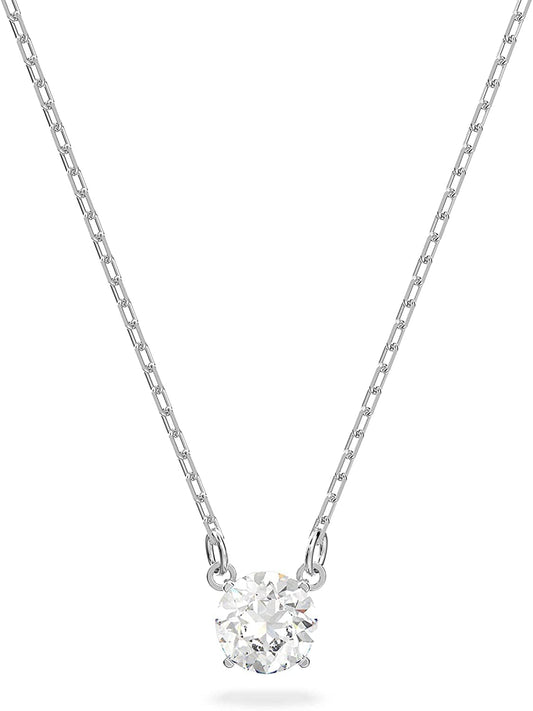 Swarovski Attract Crystal Jewelry Collection, Rhodium Tone Finish Pendant Necklace