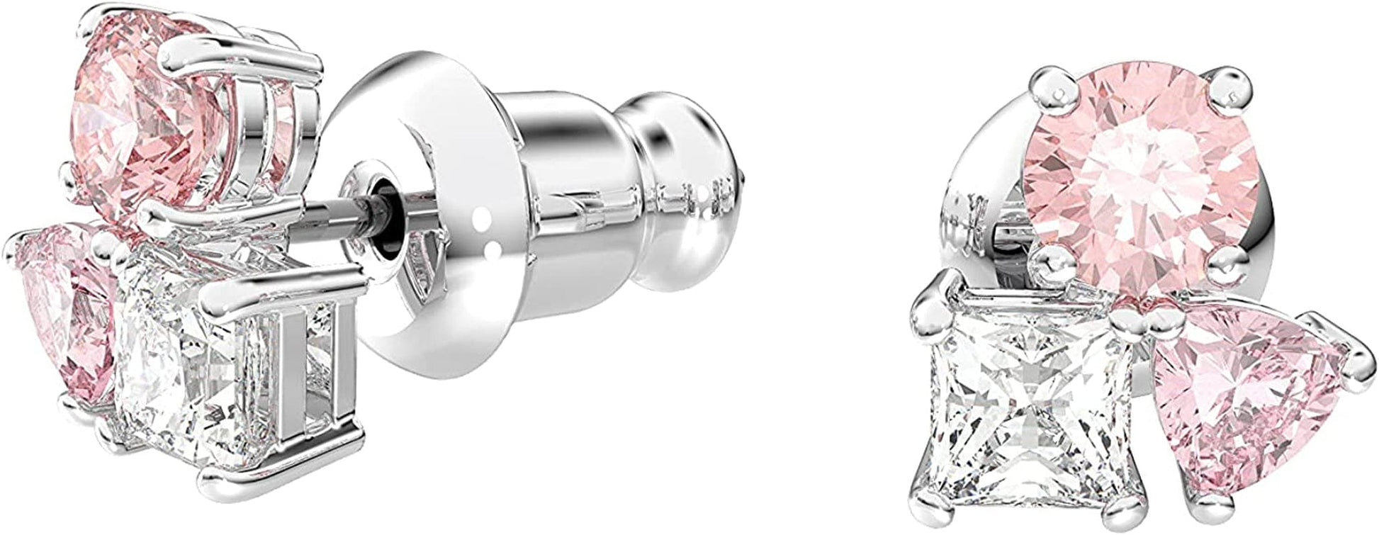 Swarovski Attract Crystal Necklace and Earrings Jewelry Collection Pierced Earrings - Rhodium Tone