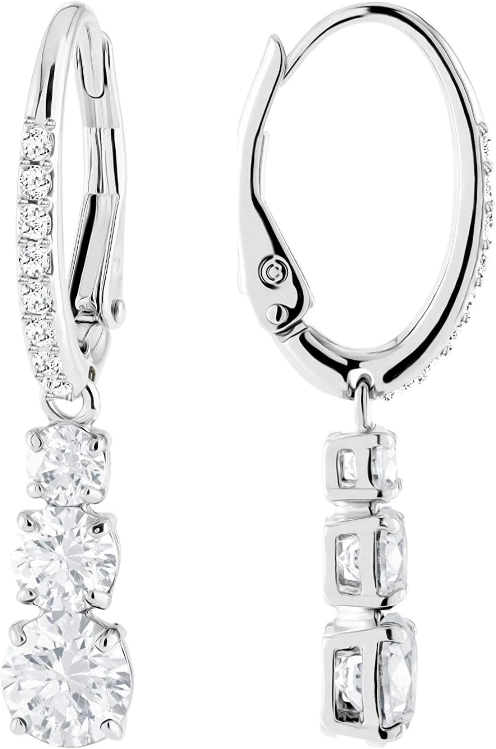 Swarovski Attract Trilogy Crystal Necklace and Earrings Jewelry Collection
