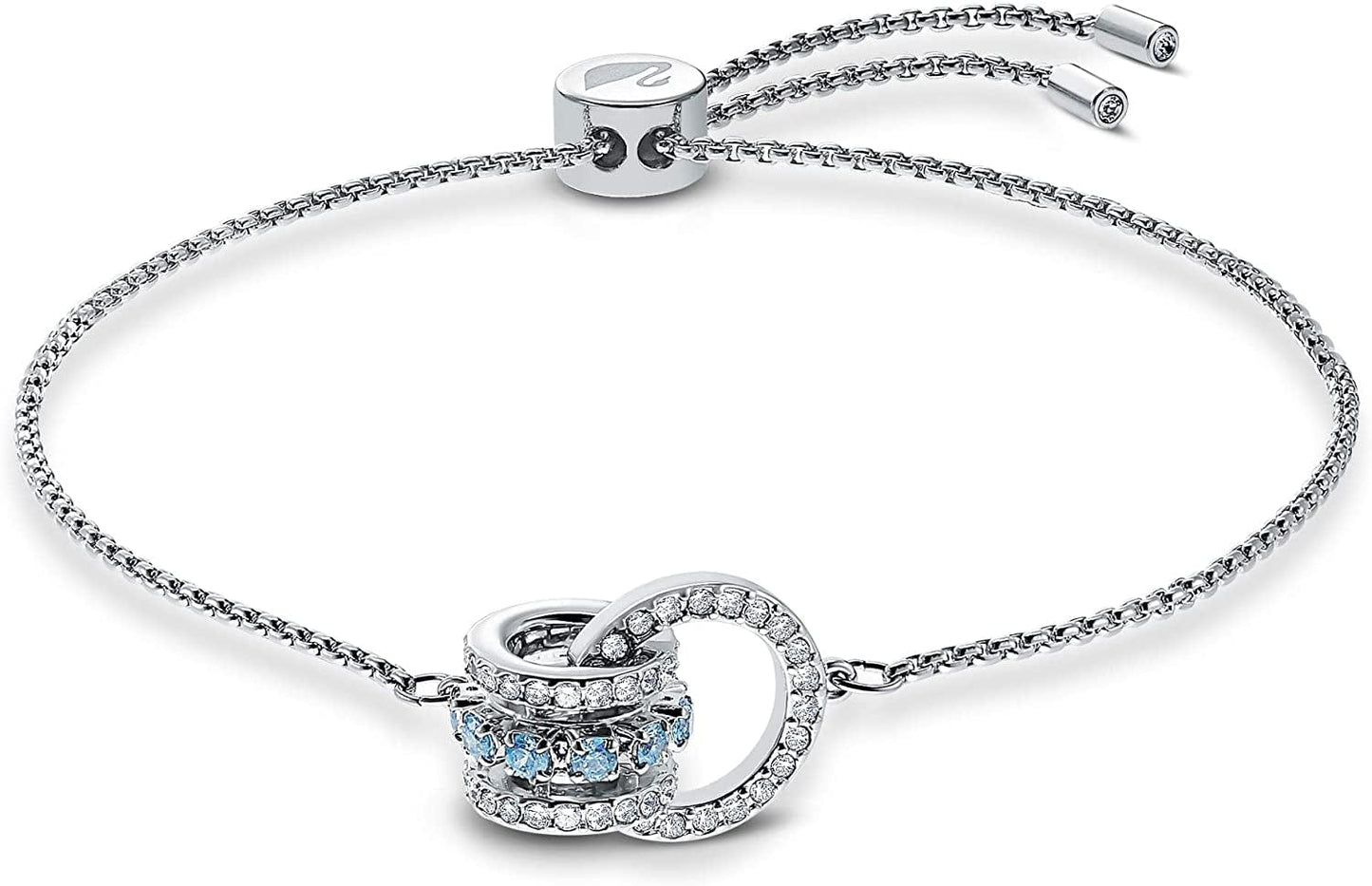 Swarovski Further Crystal Jewelry Collection, Blue Crystals, Clear Crystals Bracelet - Blue & Clear Crystals