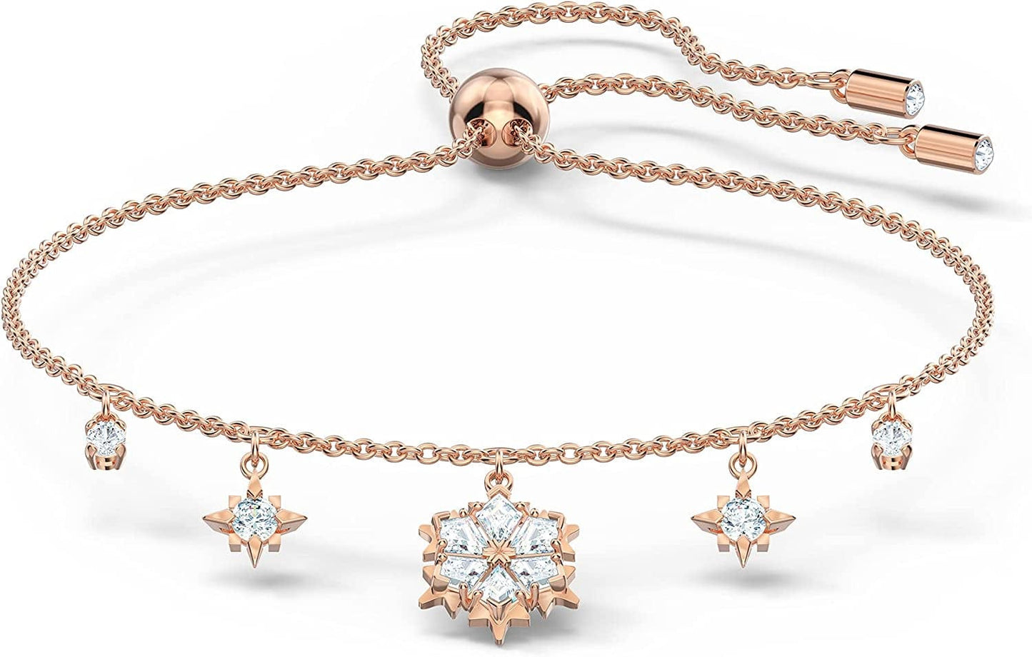 Swarovski Magic Crystal Jewelry Collection Snowflake Bracelet - Rose Gold Tone