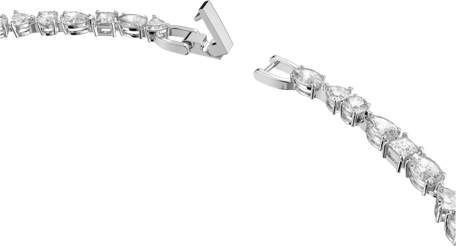 Swarovski Tennis Deluxe Jewelry Collection, Rhodium & Rose Gold Tone Finish, Clear Crystals