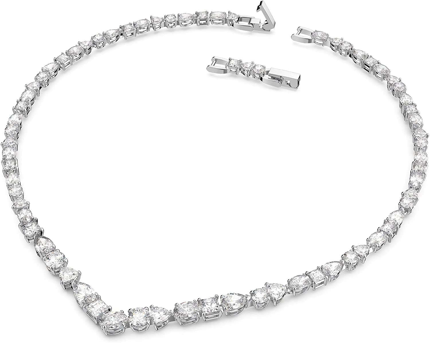 Swarovski Tennis Deluxe Jewelry Collection, Rhodium & Rose Gold Tone Finish, Clear Crystals