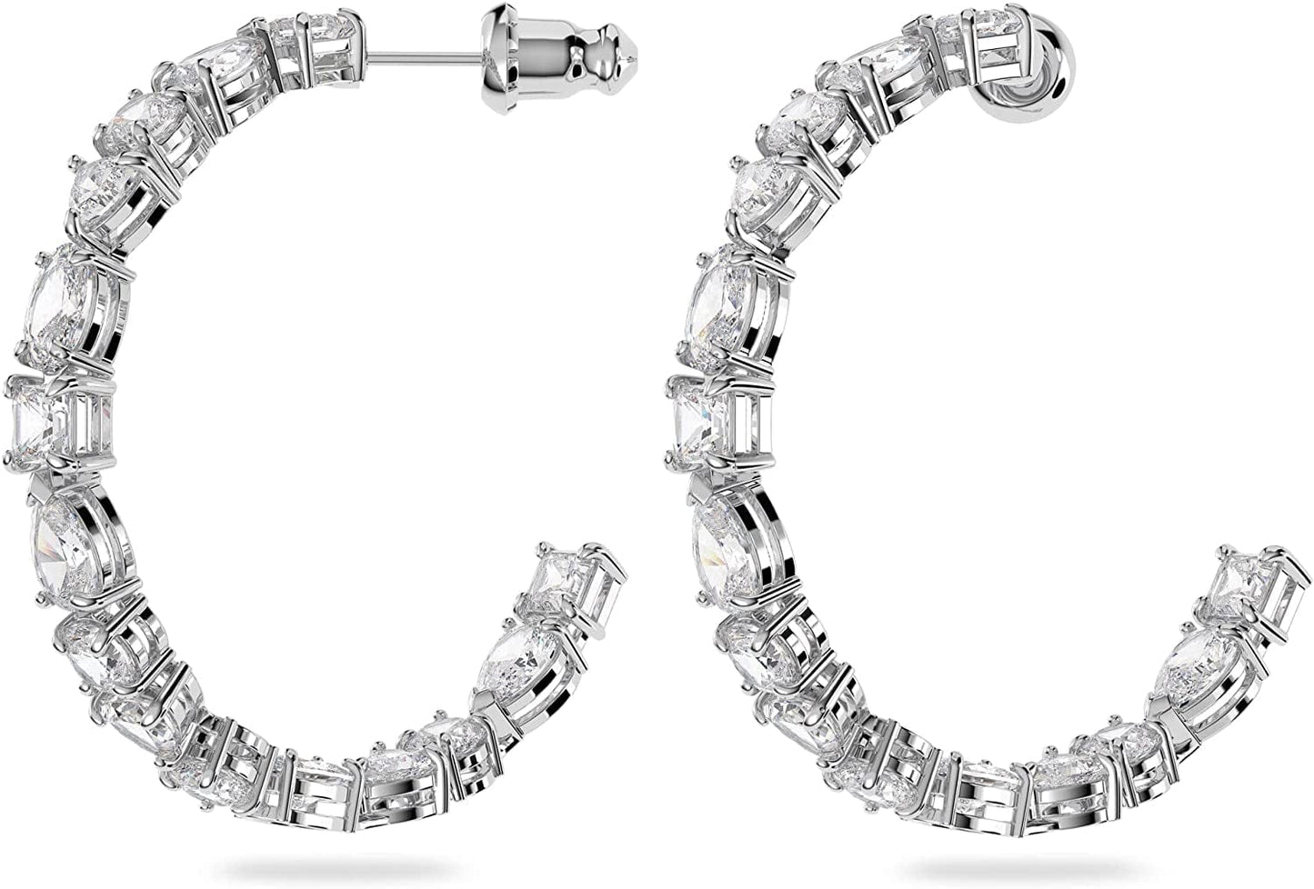 Swarovski Tennis Deluxe Jewelry Collection, Rhodium & Rose Gold Tone Finish, Clear Crystals