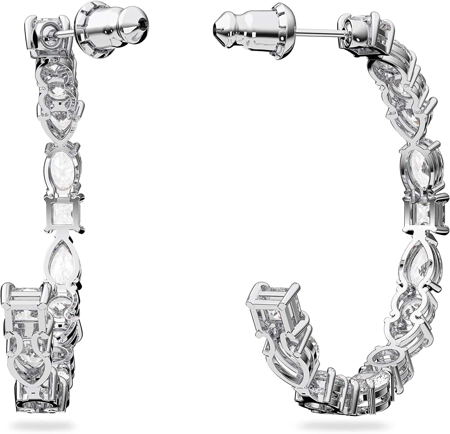 Swarovski Tennis Deluxe Jewelry Collection, Rhodium & Rose Gold Tone Finish, Clear Crystals