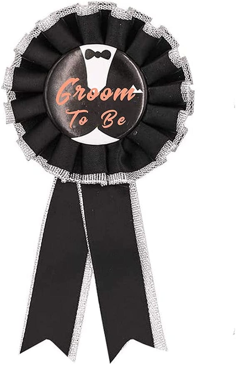 SWYOUN Bride to Be Sash Groom to Be Sash Bachelorette Party Supplies Bride to Be and Groom to Be Rosette Badge Bridal Shower Decorations Apparel & Accessories > Clothing Accessories > Sashes SWYOUN