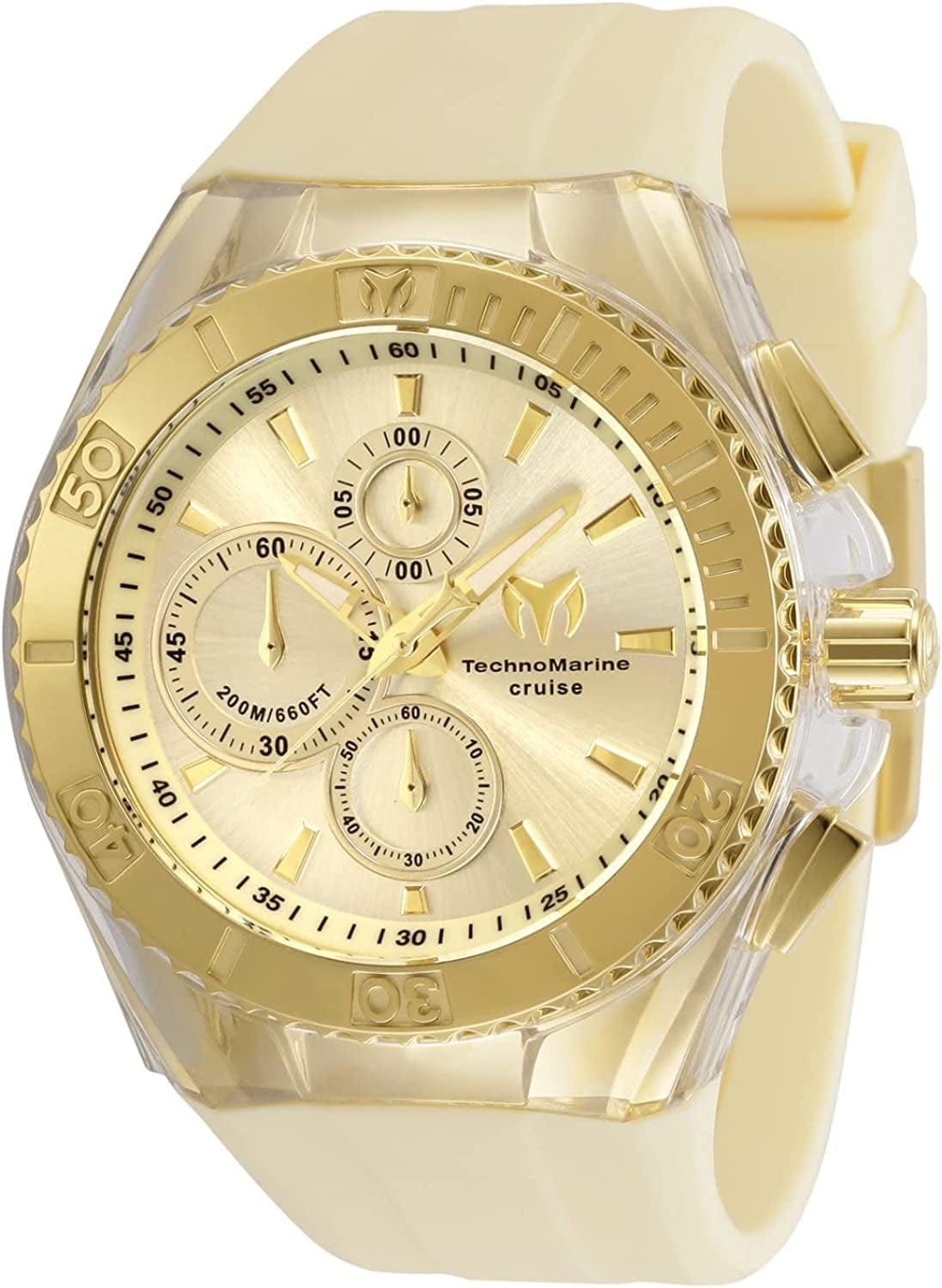 Technomarine Men'S TM-115216 Cruise Star Analog Display Quartz Yellow Watch
