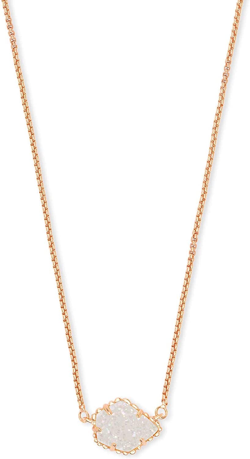 Tess Pendant Necklace for Women, Fashion Jewelry ROSE GOLD-PLATED - IRIDESCENT DRUSY