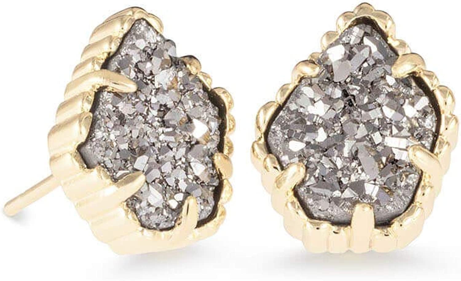 Tessa Stud Earrings for Women, Fashion Jewelry GOLD - PLATINUM DRUSY