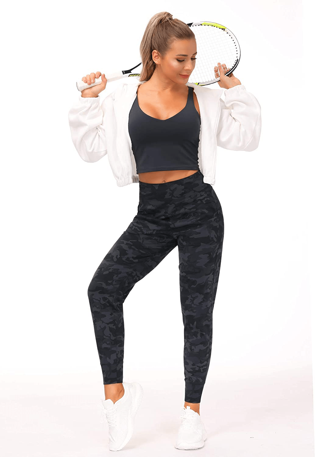 THE GYM PEOPLE Women'S Joggers Pants Lightweight Athletic Leggings Tapered Lounge Pants for Workout, Yoga, Running Apparel & Accessories > Clothing > Activewear Kylie Max