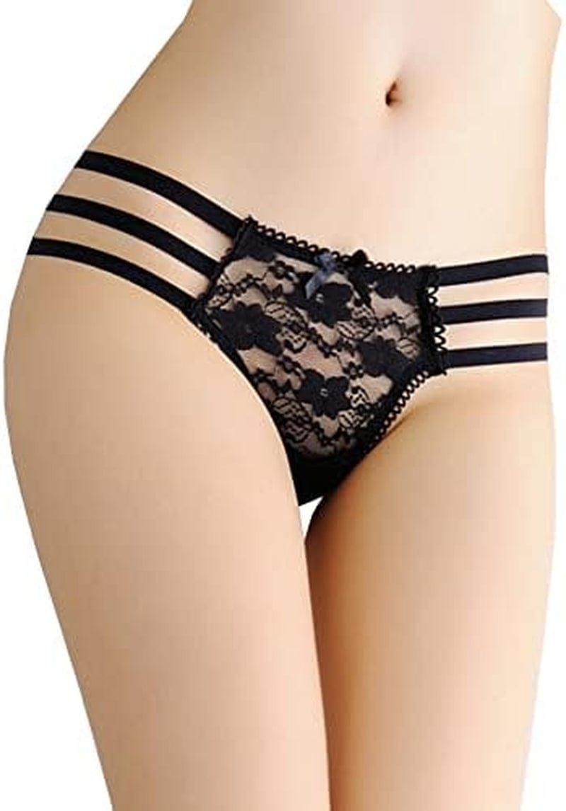 Thongs for Women Pack Lace Panties Sexy Underwear Naughty Breathable