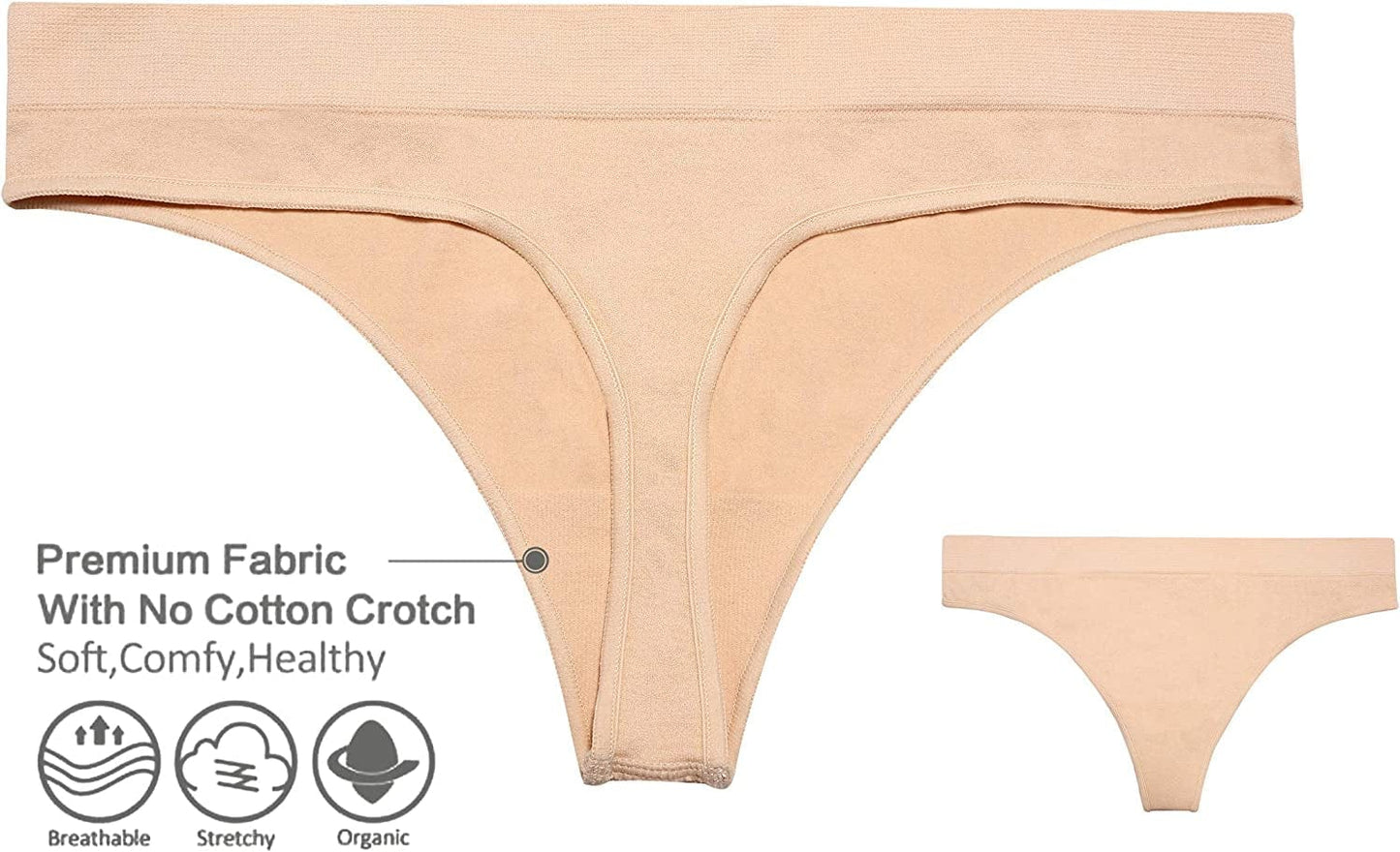 Thongs for Women Pack, Seamless Thongs for Women, Thong Underwear for Women, No Show Thongs for Women, Women’S Thongs