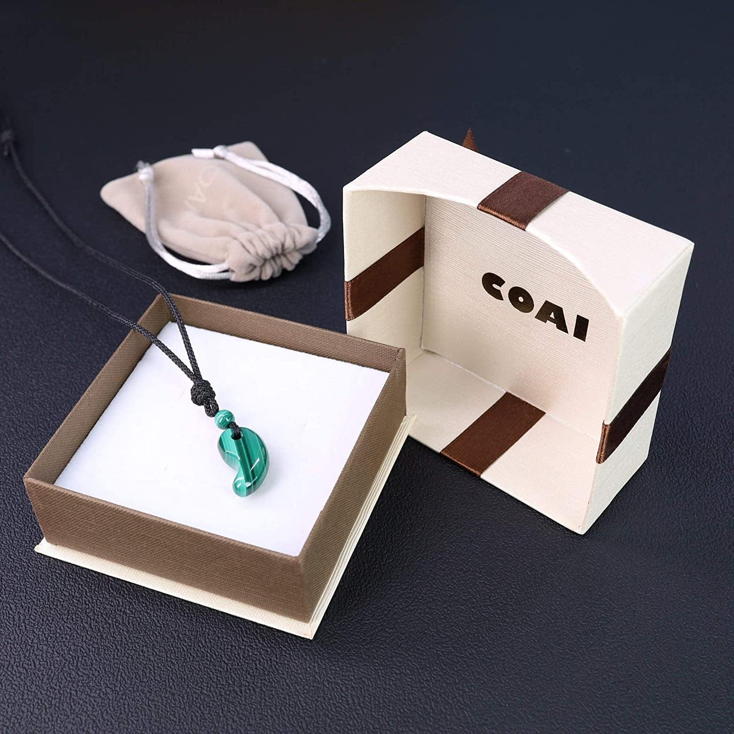 Three Sacred Treasures Magatama Pendant Necklace