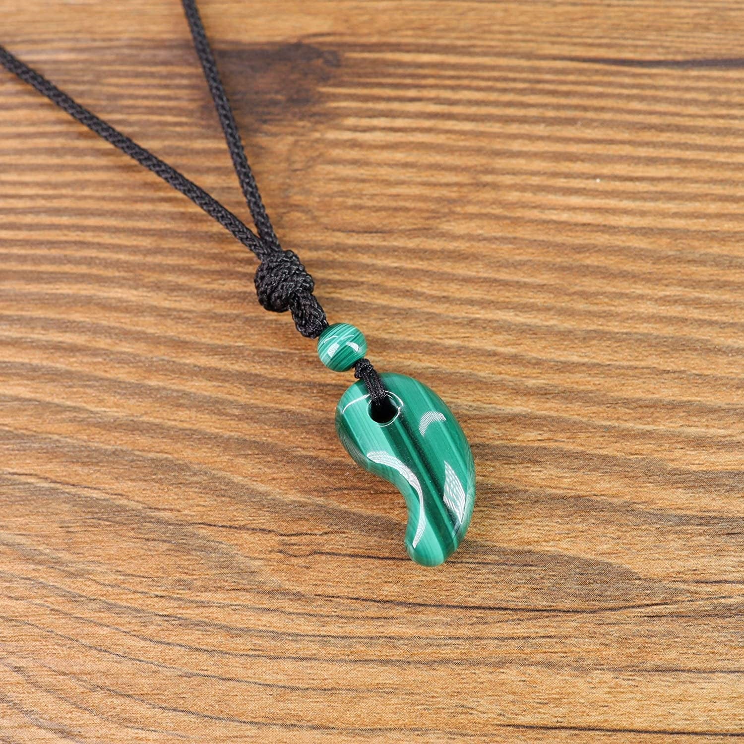 Three Sacred Treasures Magatama Pendant Necklace