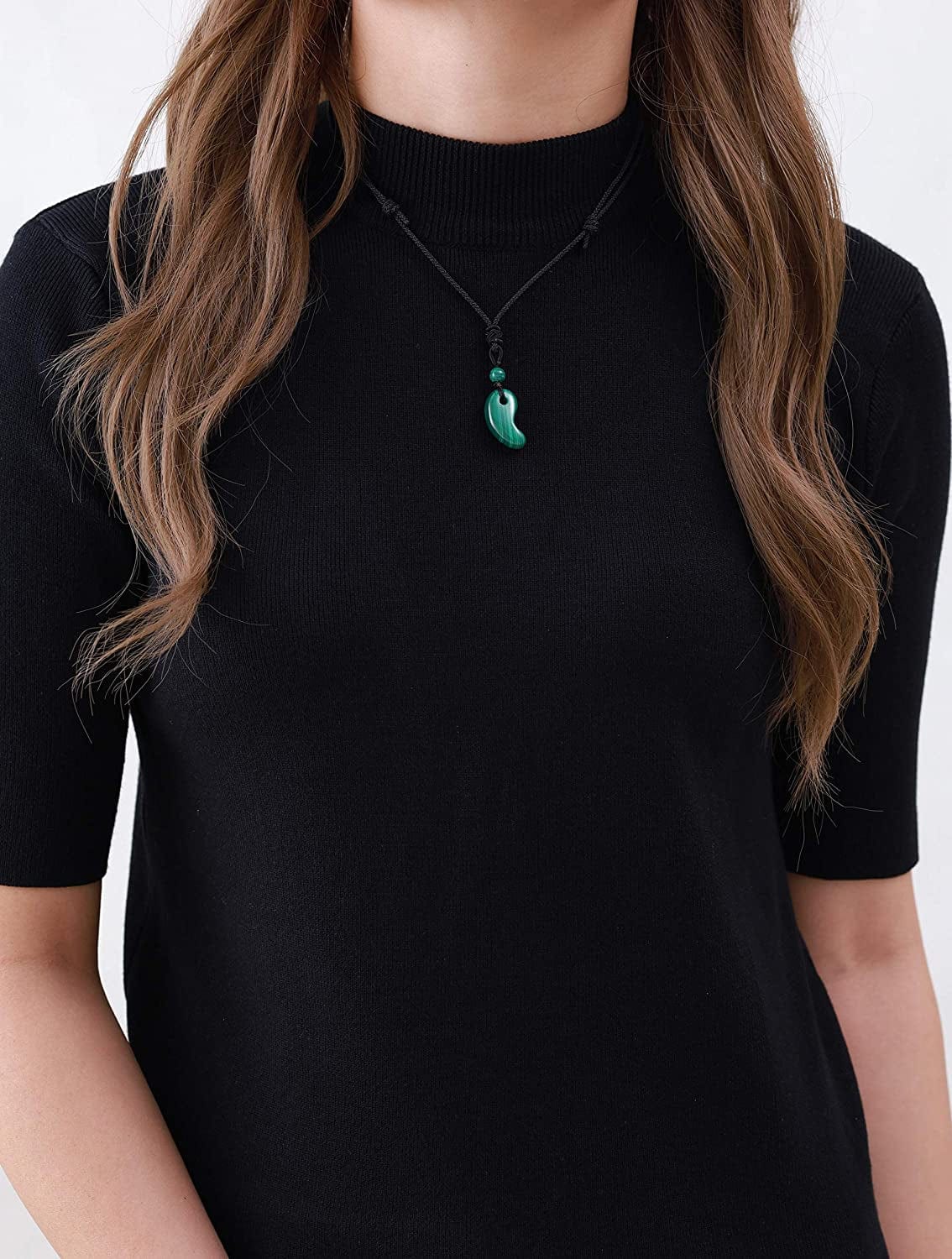 Three Sacred Treasures Magatama Pendant Necklace