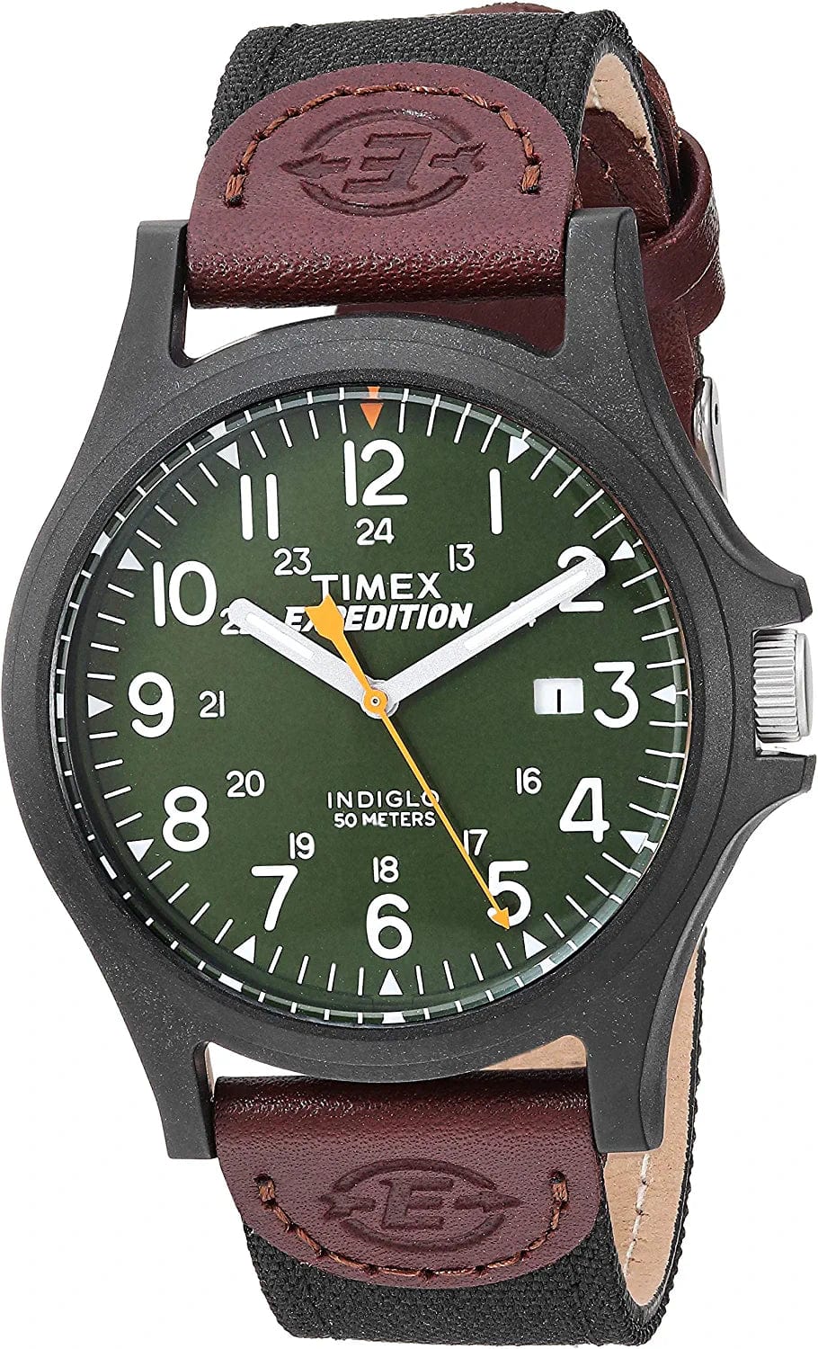 Timex Men'S Expedition Acadia Full Size Watch Black/Brown/Dark Green